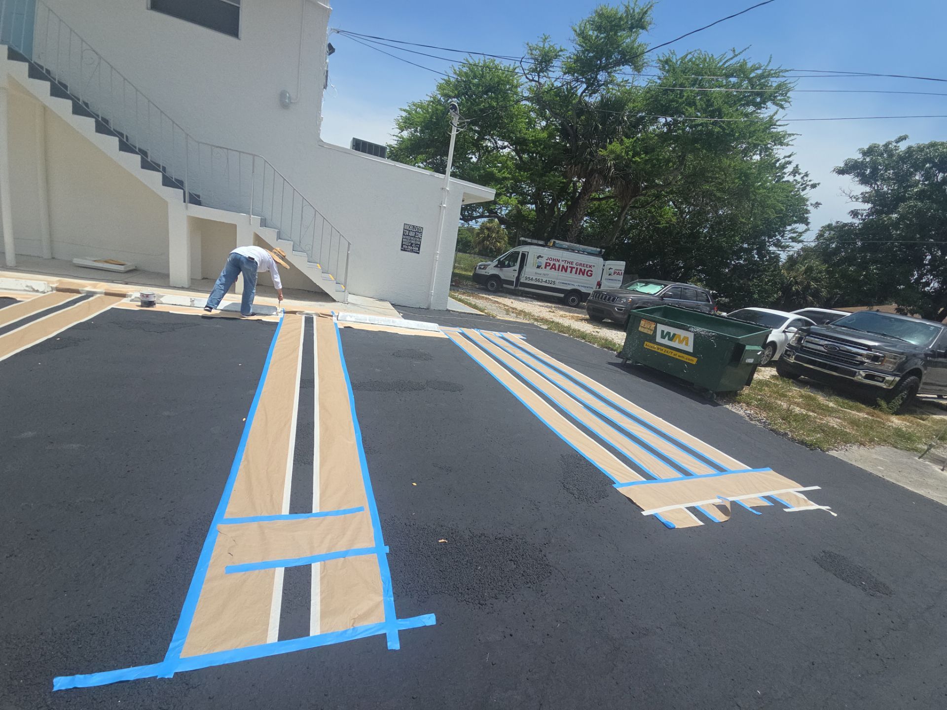 Commercial Painting and Stucco Restoration for Fort Lauderdale Building by John “The Greek” Painting