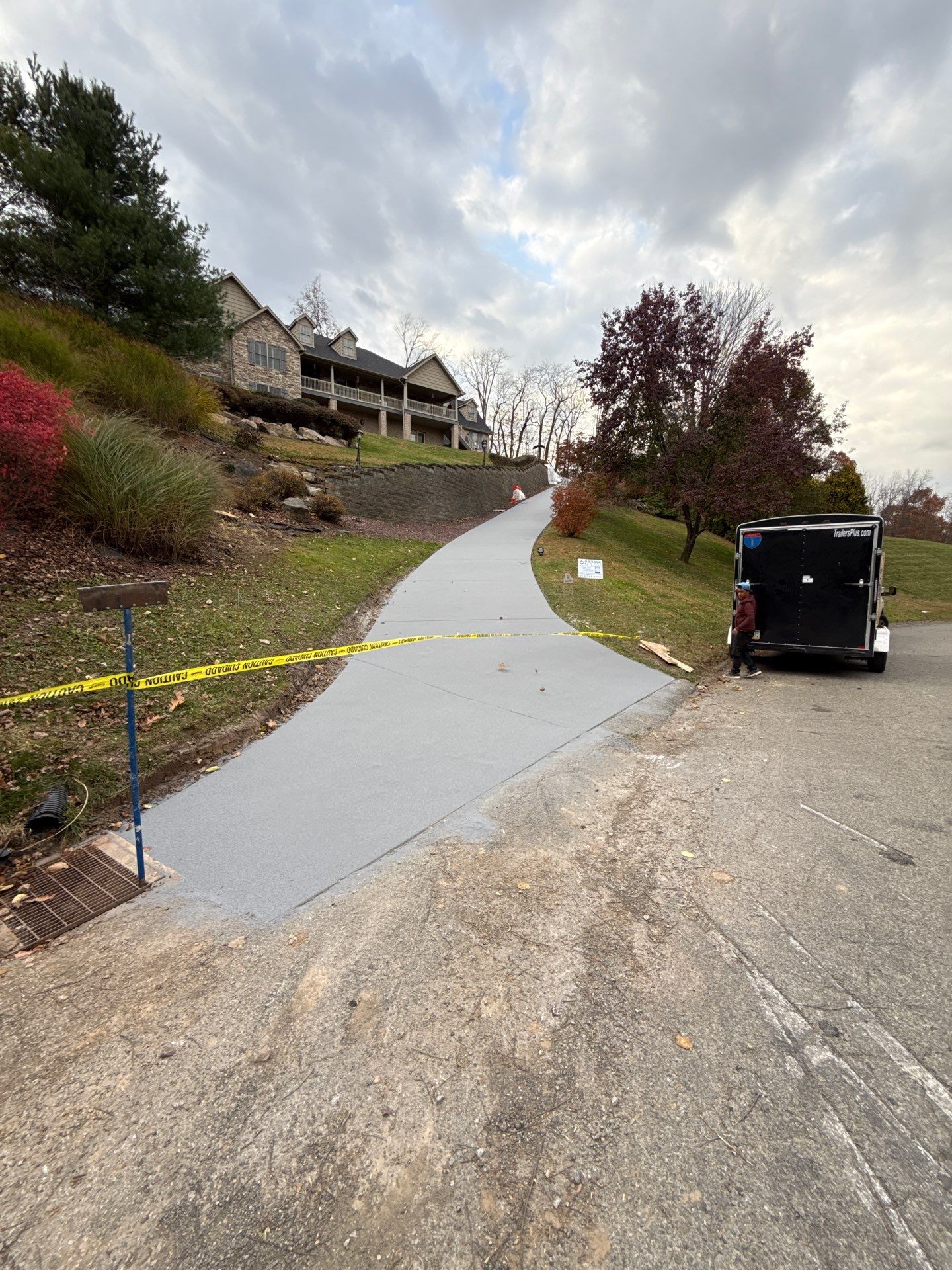 Steep Driveway Project in Sarver by Floors in a Day, Inc