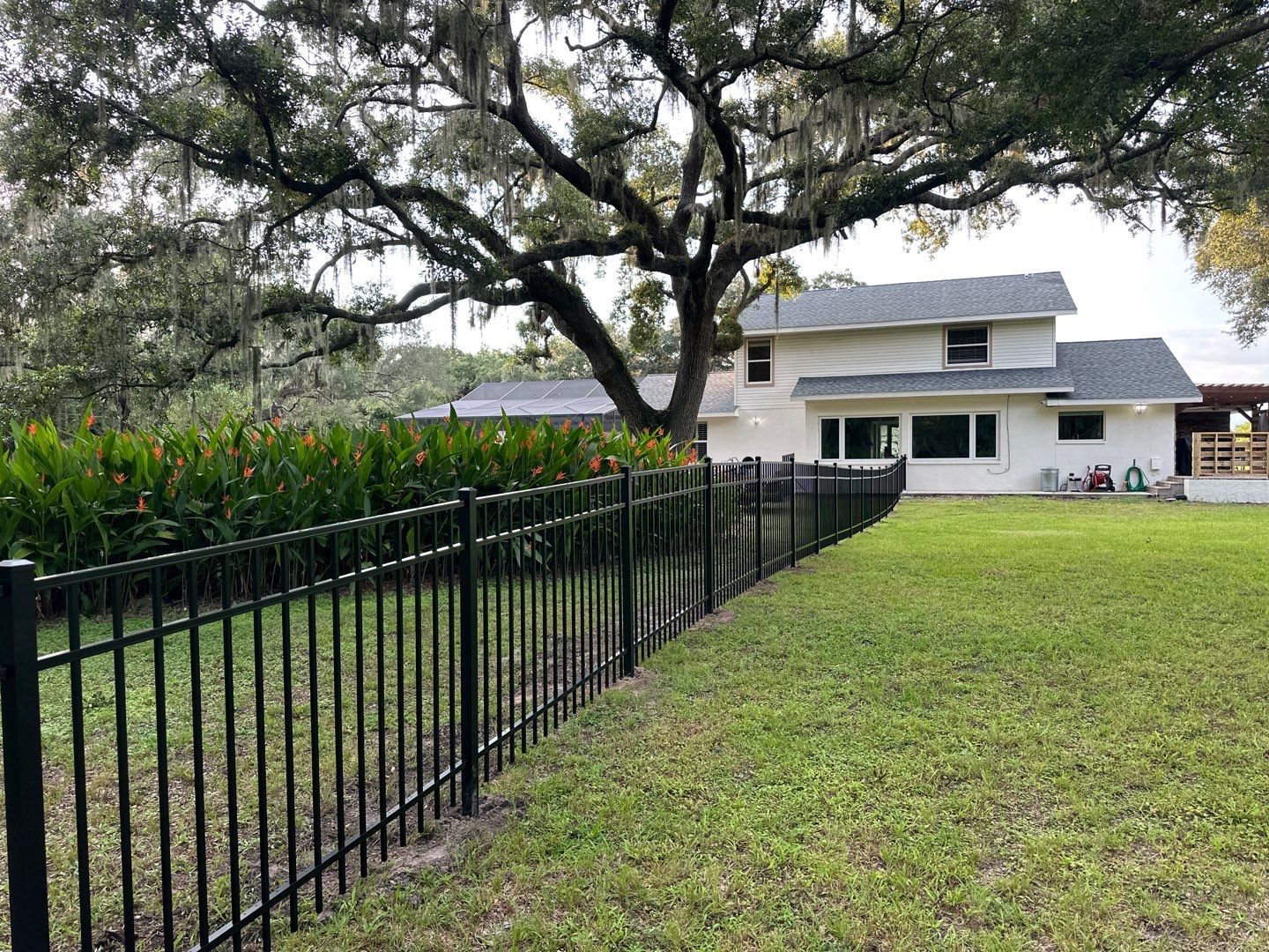 Aluminum Fence Installation using 3 Rail Aluminum Fence and 4Ft High Wood Labor by Asap fence and gates, LLC
