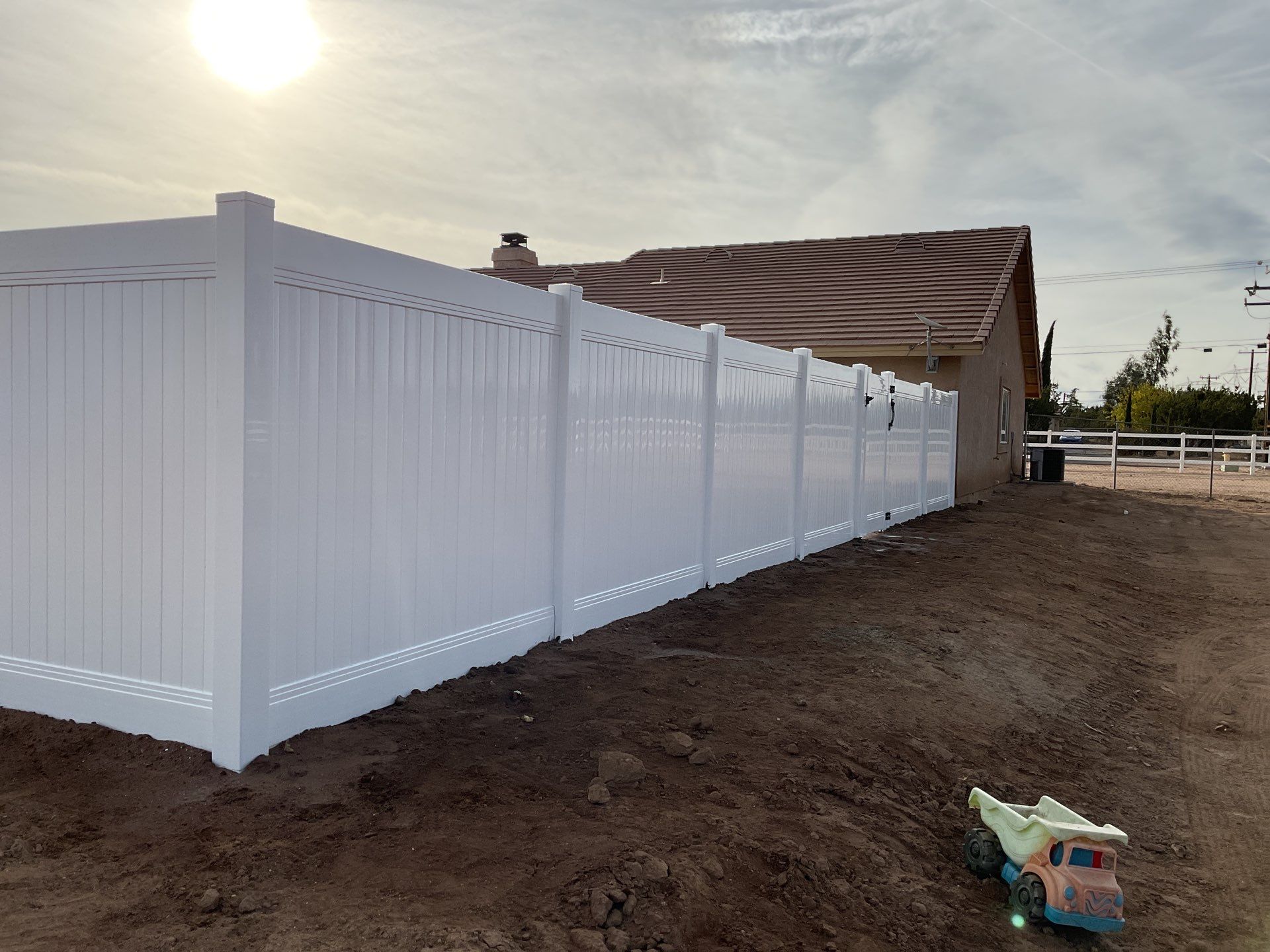 Fence Installation using Vinyl by Fence Guys Inc.