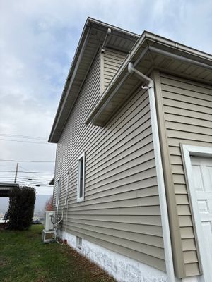 Vinyl Siding and Gutter Replacement in Hegins