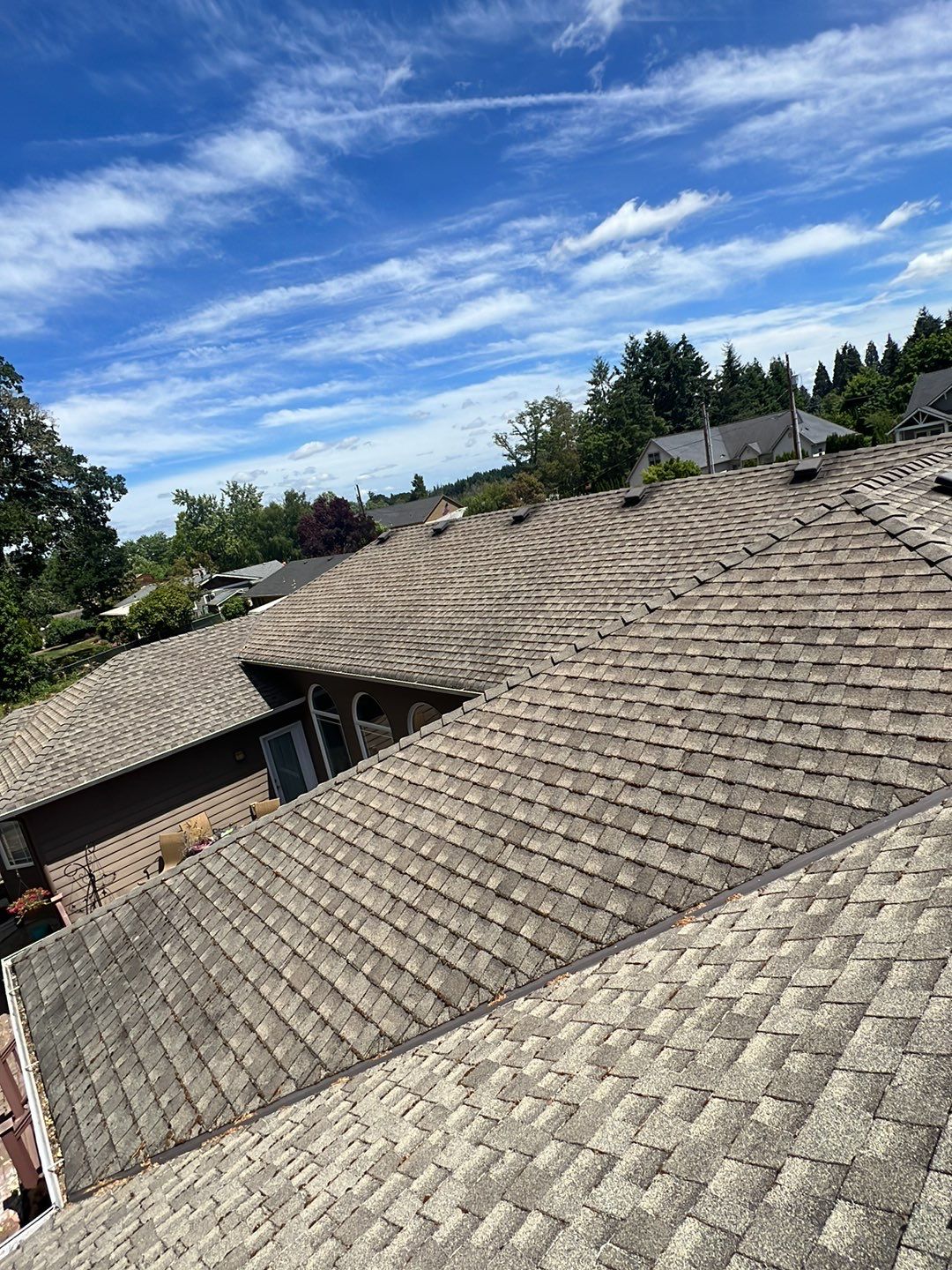 Residential Roofing Installation using IKO Dynasty (Color: Biscayne) by Orezona Building & Roofing Company, Inc.
