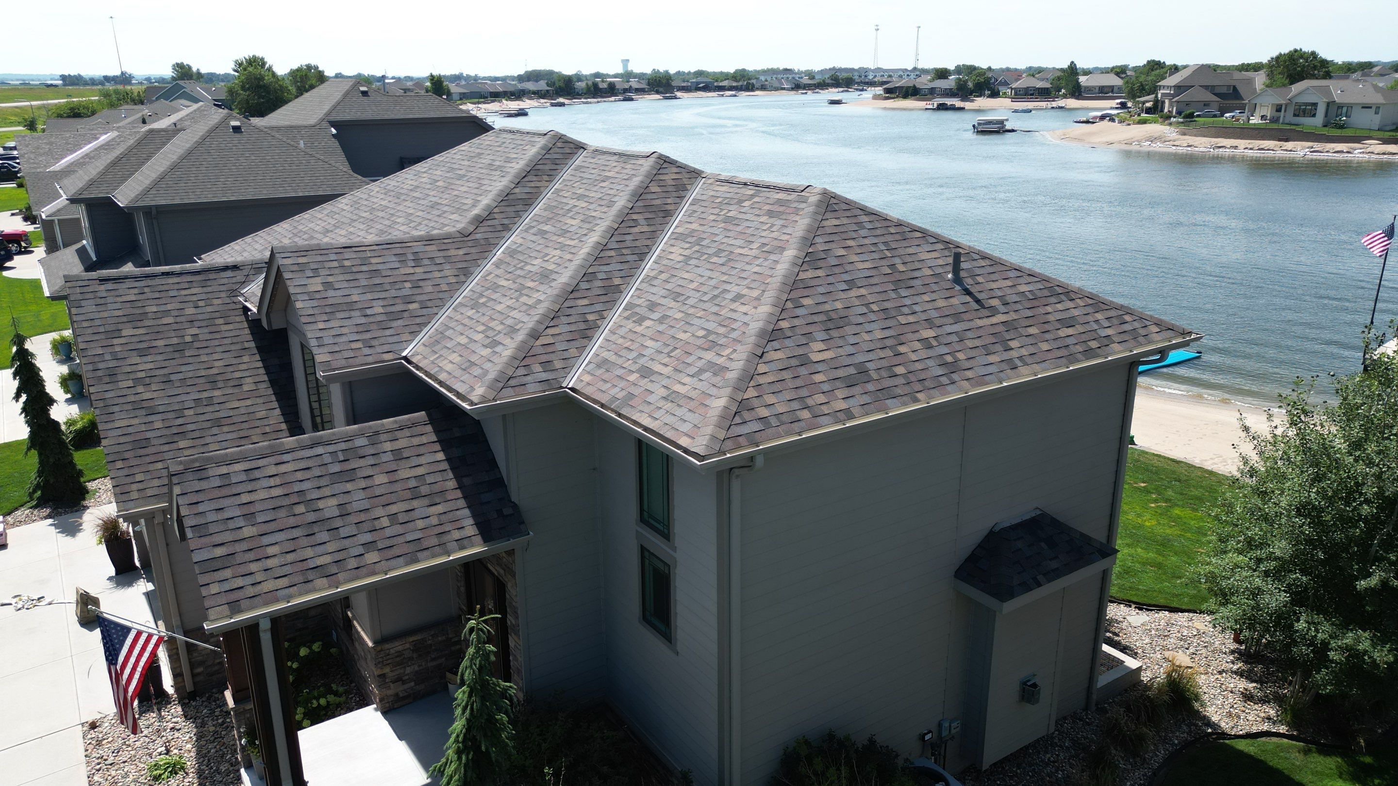Residential Roofing Installation using Owens Corning Duration Summer Harvest by Lightning Exteriors