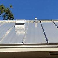 24ga 1.5" Mechanical Seam Sandstone  by Total Roofing System The Metal Roof Experts