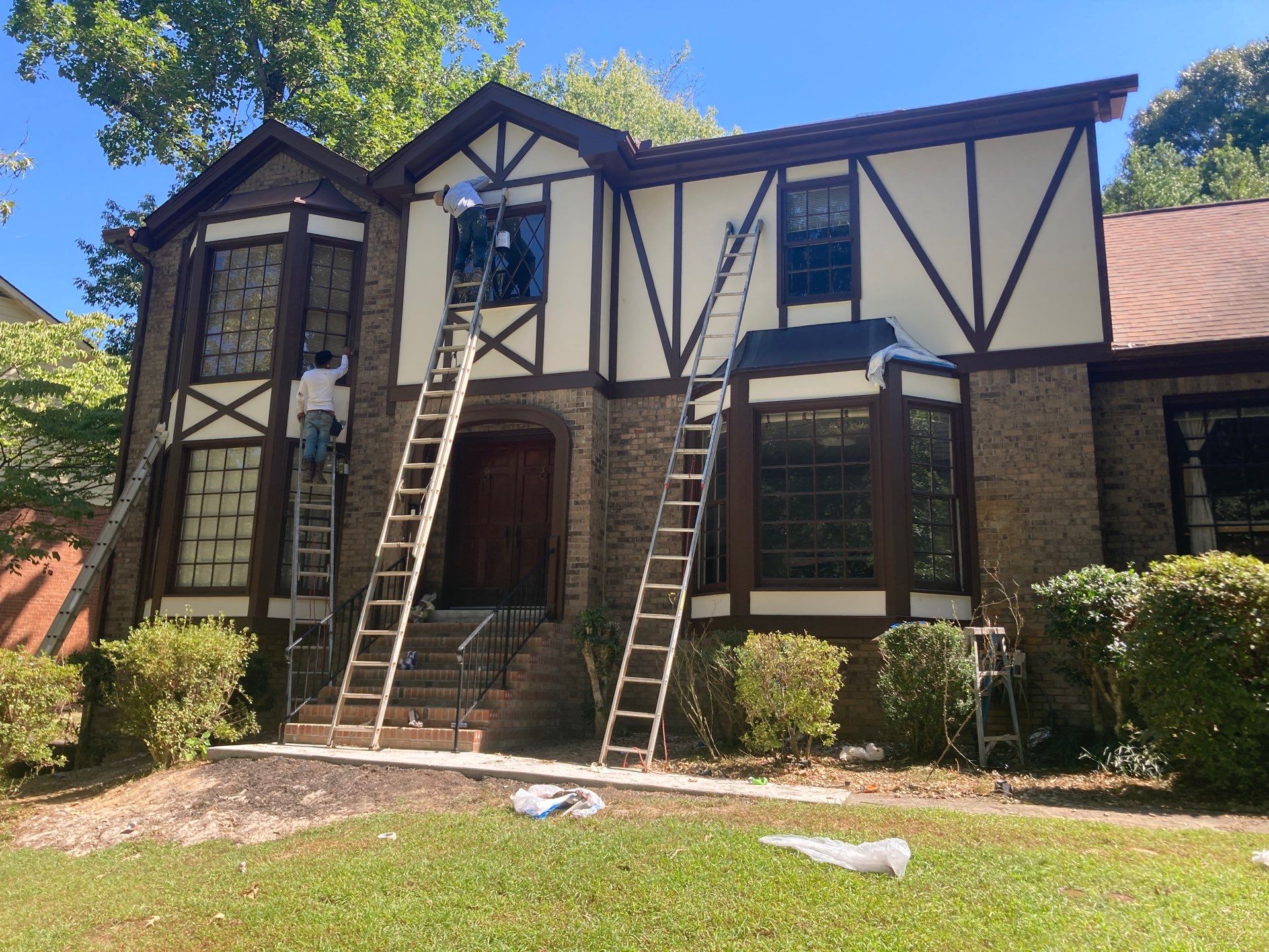 Stucco Replacement and Exterior Painting in Peachtree Corners, GA by Nelson Exteriors