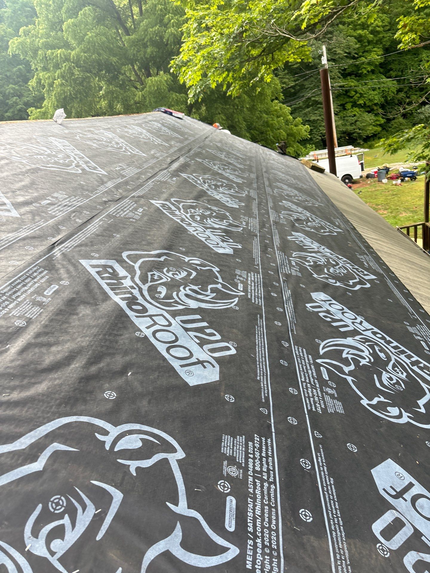 Roof Replacement using GAF TImberline HDZ Hickory by Rainstoppers Roofing