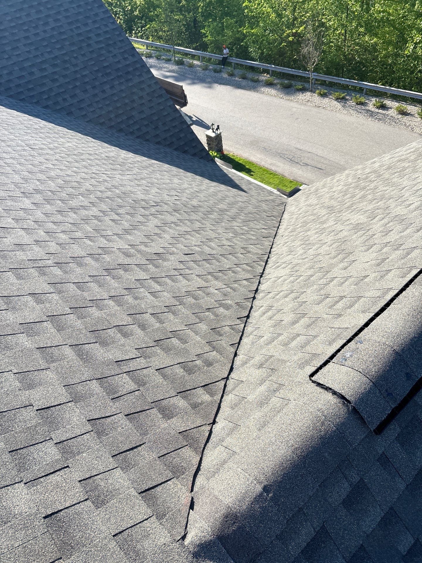 Residential Roofing Installation using GAF Timberline HDZ Weatherer Wood by Rainstoppers Roofing