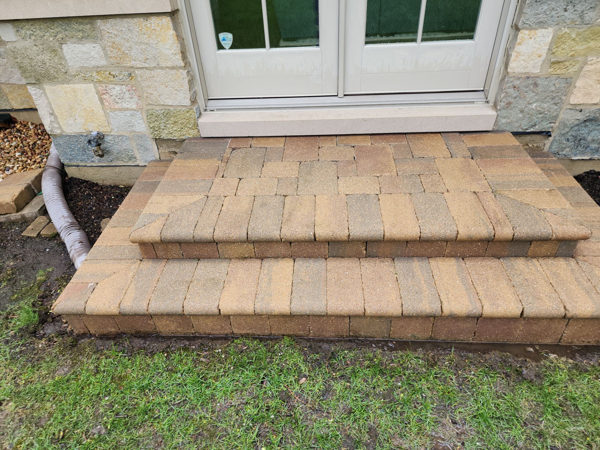 bluestone using Algaecide, soft wash soap by Northern Power Washing LLC.
