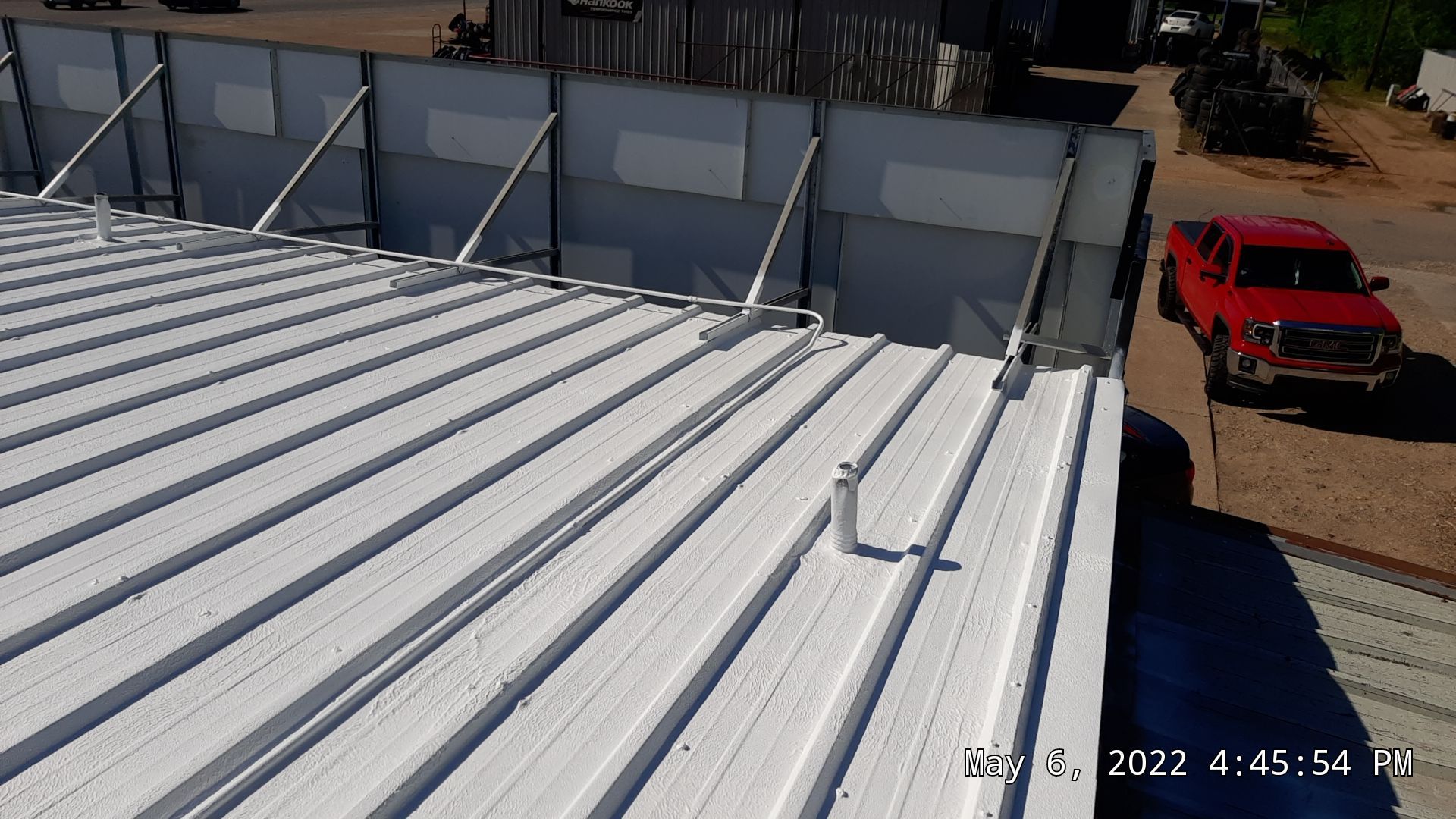Commercial Metal Restoration System using Aldocoat Coatings by Hostetler Roofing