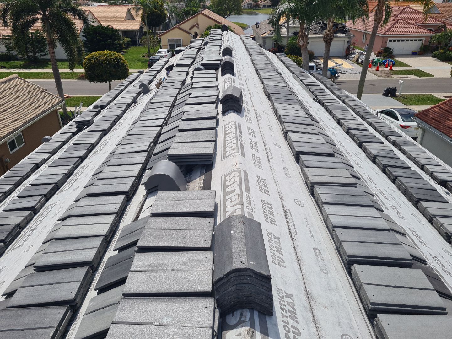 Residential Roofing Installation using Eagle Roofing Tile by BLUES BROTHERS ROOFING