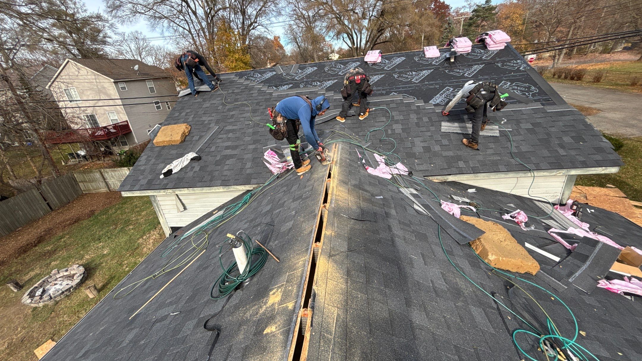 Roof Replacement using Owens Corning Onyx Black by 180 Contractors