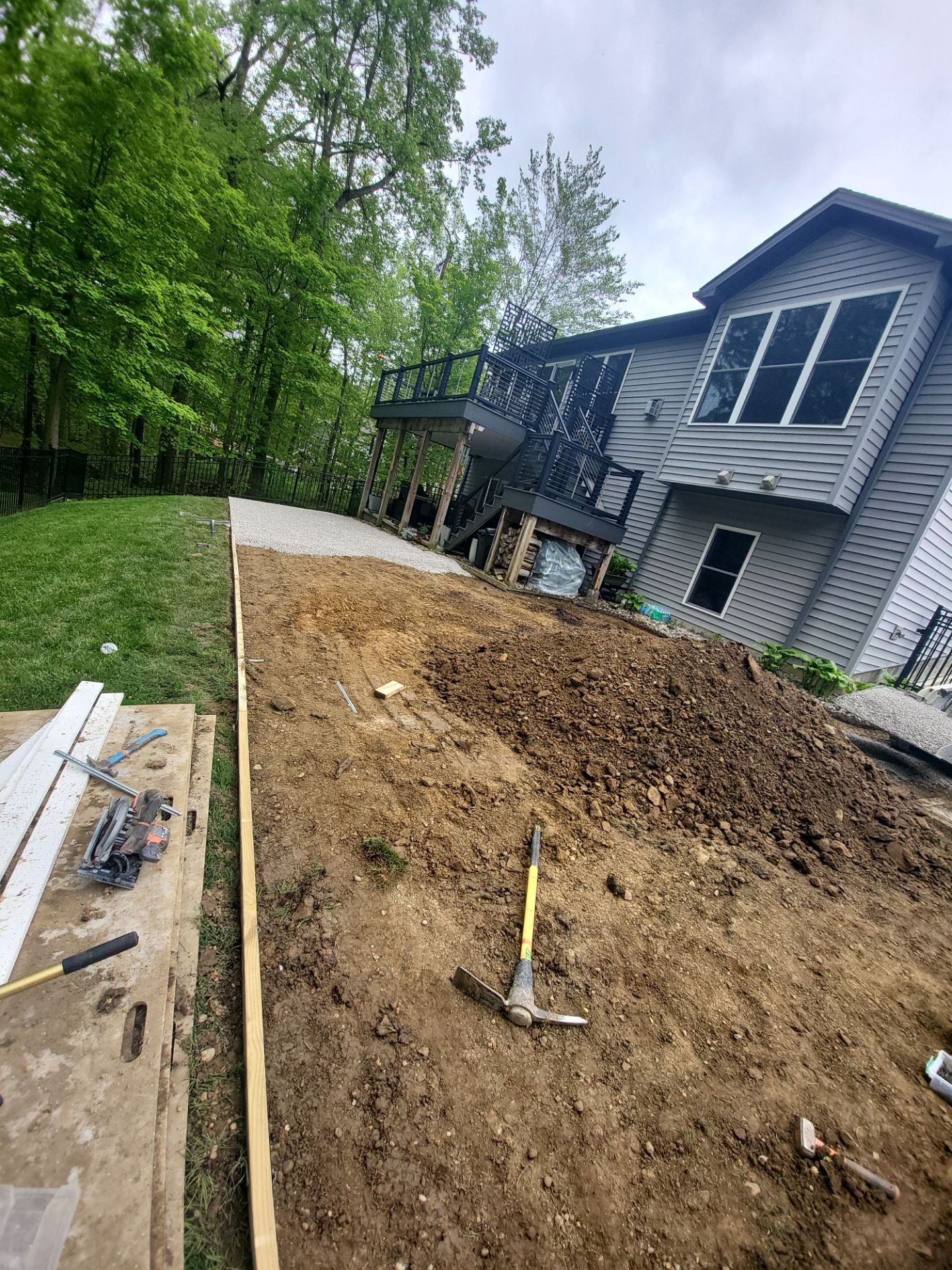 Partial Backyard Lawn Chardon, Ohio by Southwest Greens Midwest
