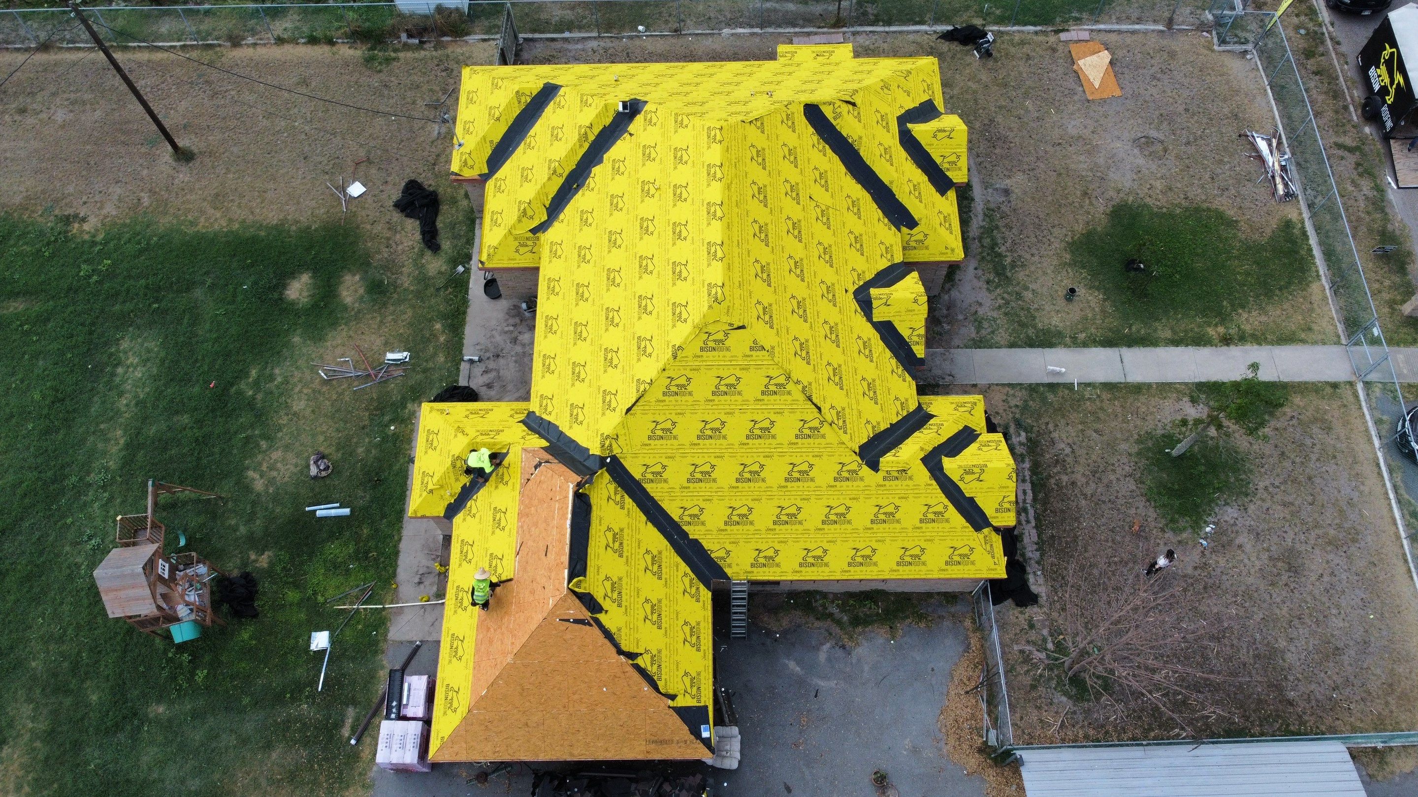 Project in Edinburg by Bison Roofing  