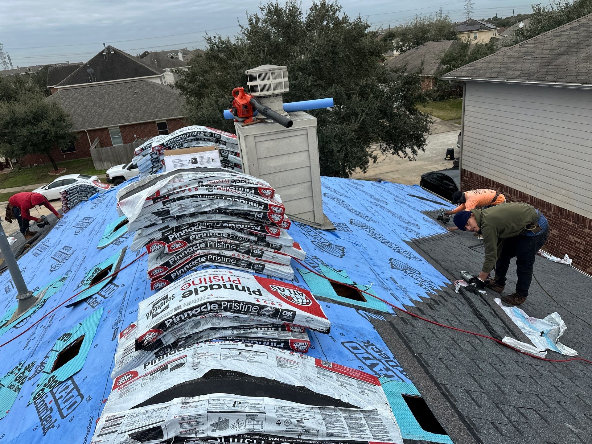 Project in Houston by Motion Roofing
