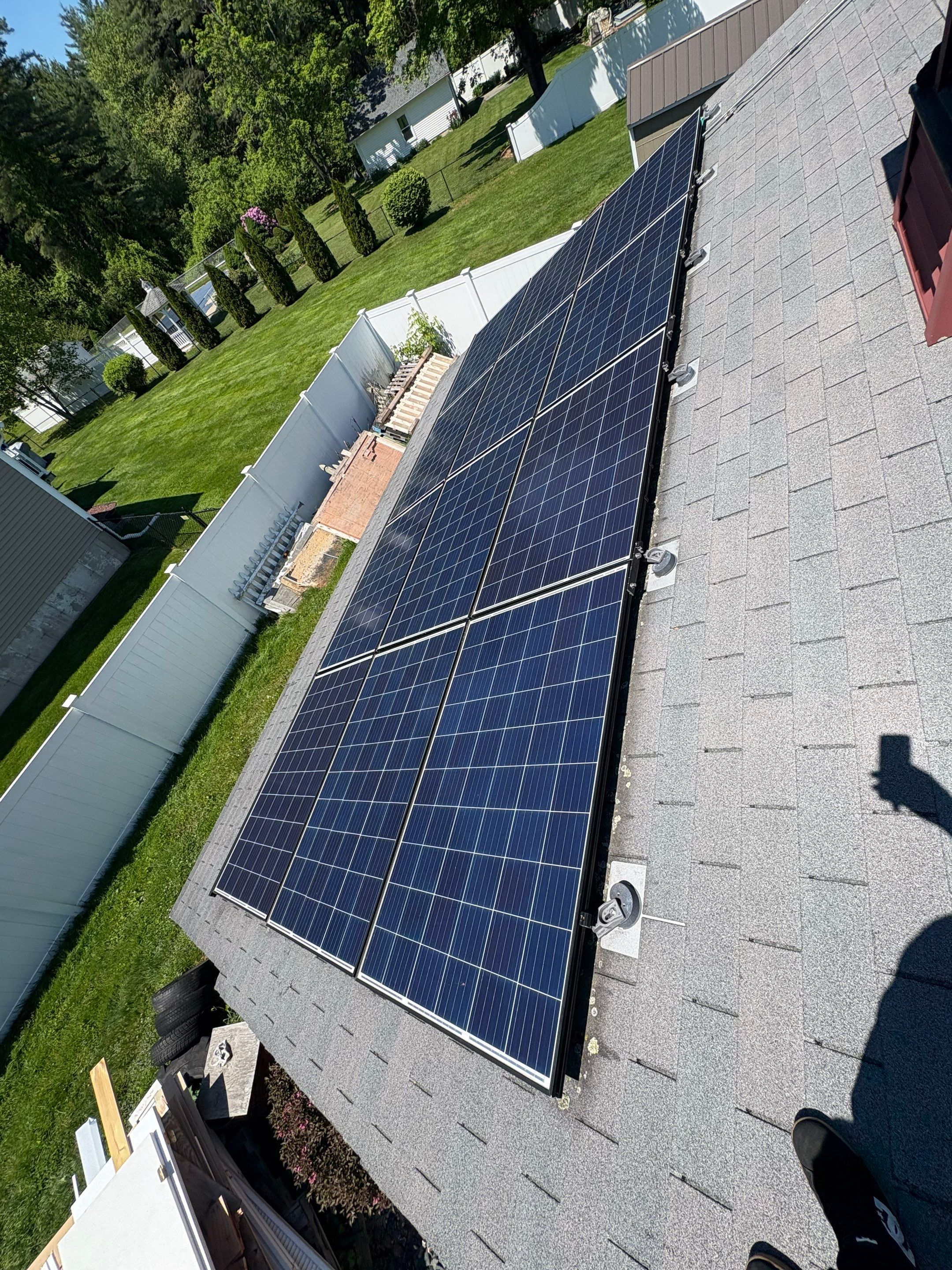 Solar Removal, Reinstall & Full Roof Replacement in Wilbraham, MA – Owens Corning Duration, Onyx Black by JOHNNYS PRO