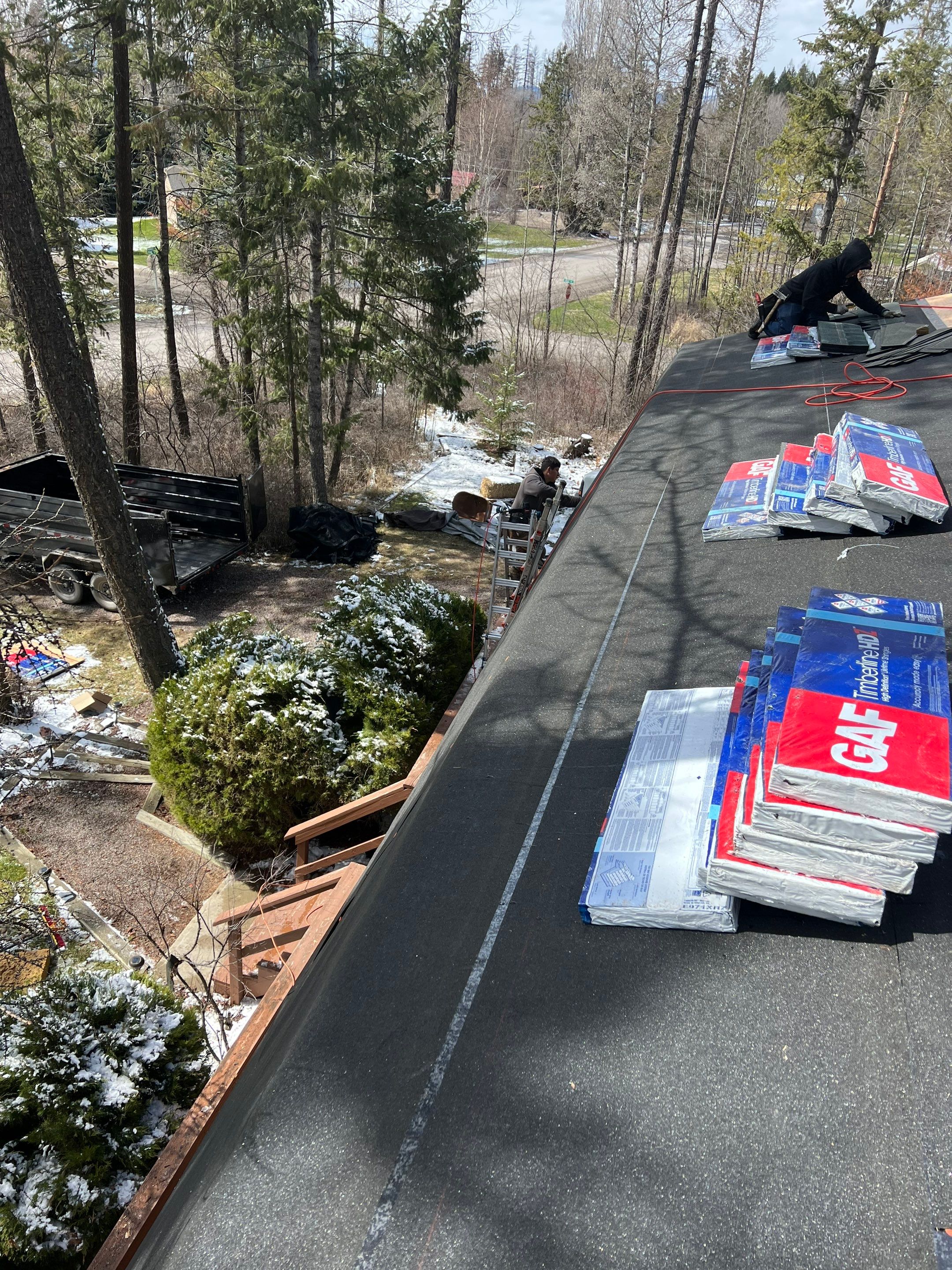 GAF Timberline HDZ - Hunter Green by Montana Roofing Solutions