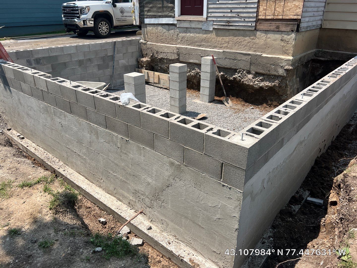 Block Foundation Addition  by NG Masonry & Construction LLC