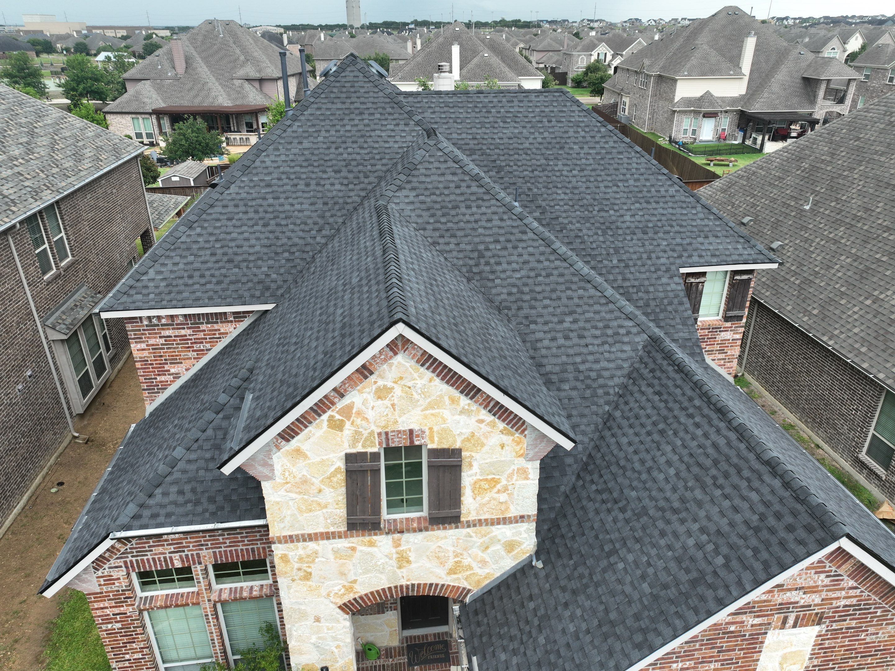 Residential Roofing Installation using GAF Timberline HDZ Charcoal by OneSource Roofing and Restoration