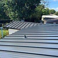 24ga 1.5" Mechanical Seam Matte Black  by Total Roofing System The Metal Roof Experts