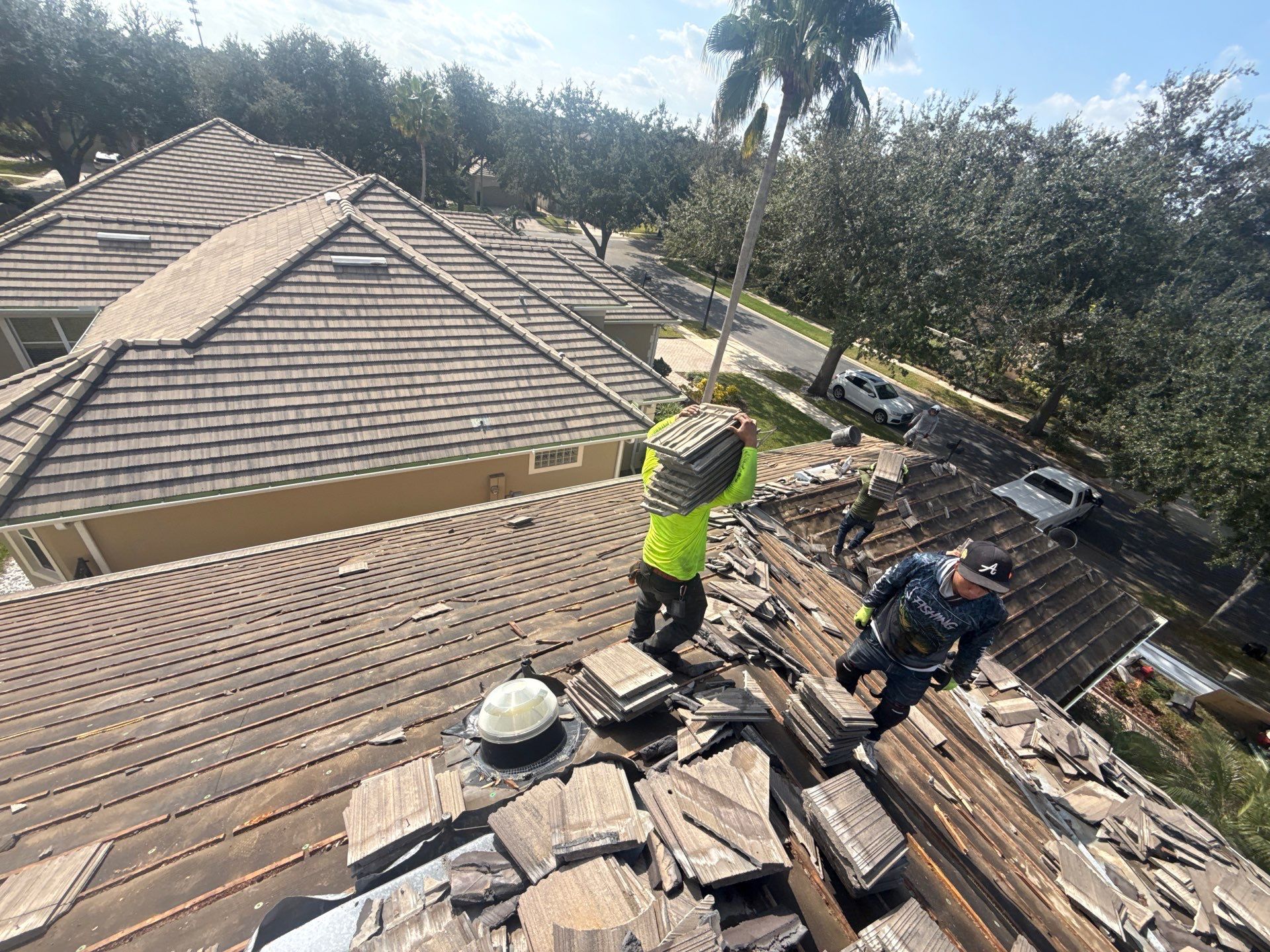 Complete Tile Roof Replacement and Structural Decking Repair in Orlando by Fortified Roofing Solutions Corp.