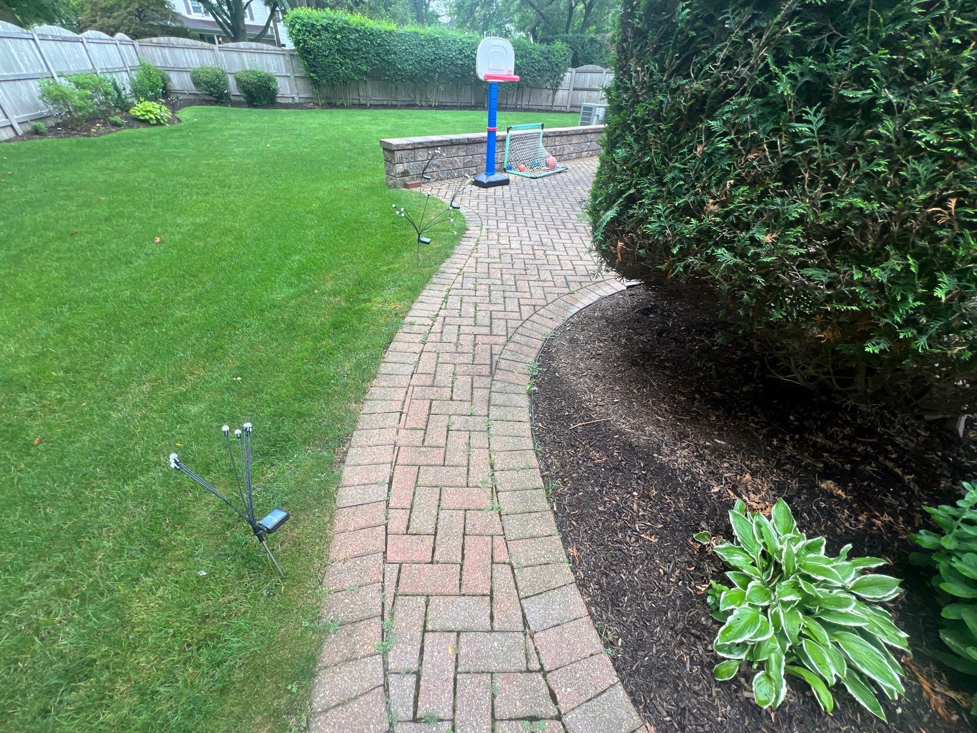 Brick paver clean, sand and seal.  using Surebond SB-1300 by Northern Power Washing LLC.