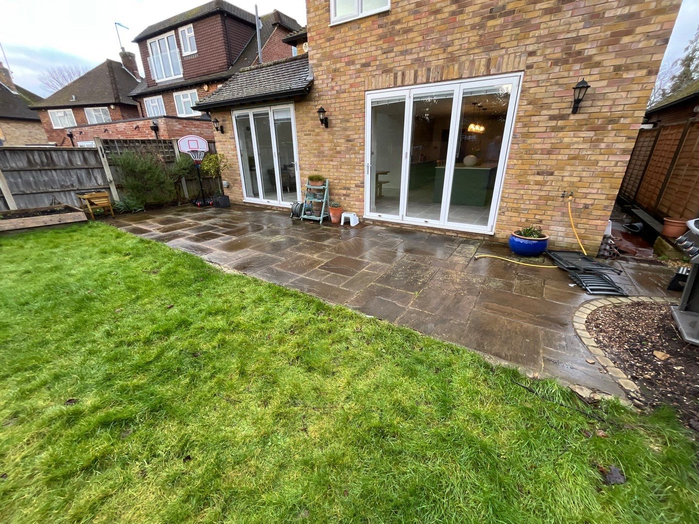 Exterior Clean - Roof - Patio - Driveway using Honda 15lpm Low Pressure Washing Machine by Ges Exterior Cleaning ltd