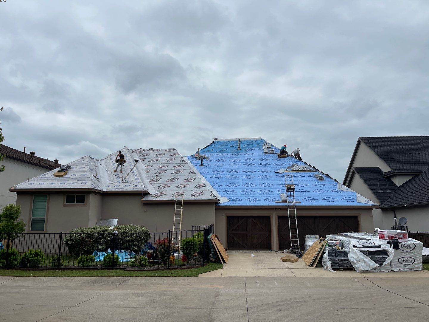Roof Replacement using Davinci Bell Slate Shingles by Elite Roofing LLC