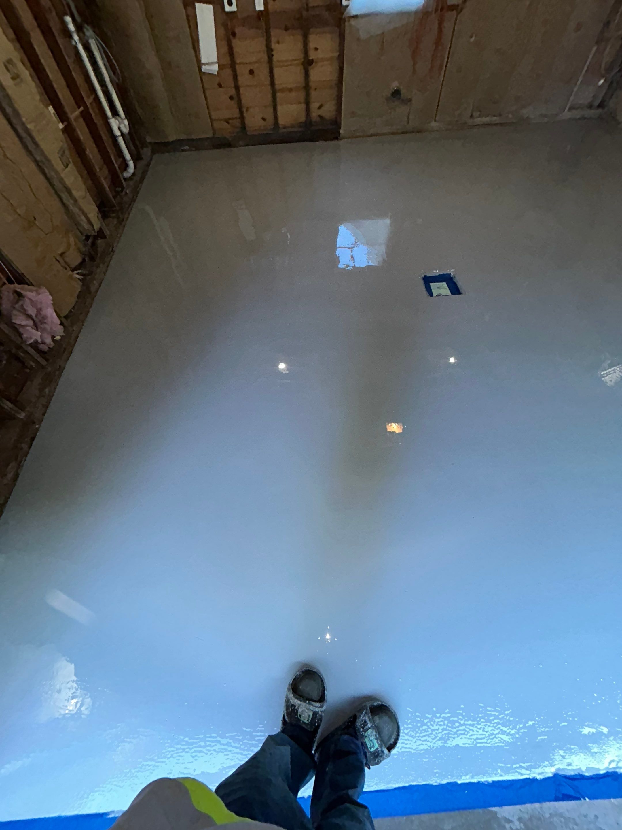 Gorgeous Garage Floor Coating in Wombat by DiGiorgi Roofing and Siding Inc