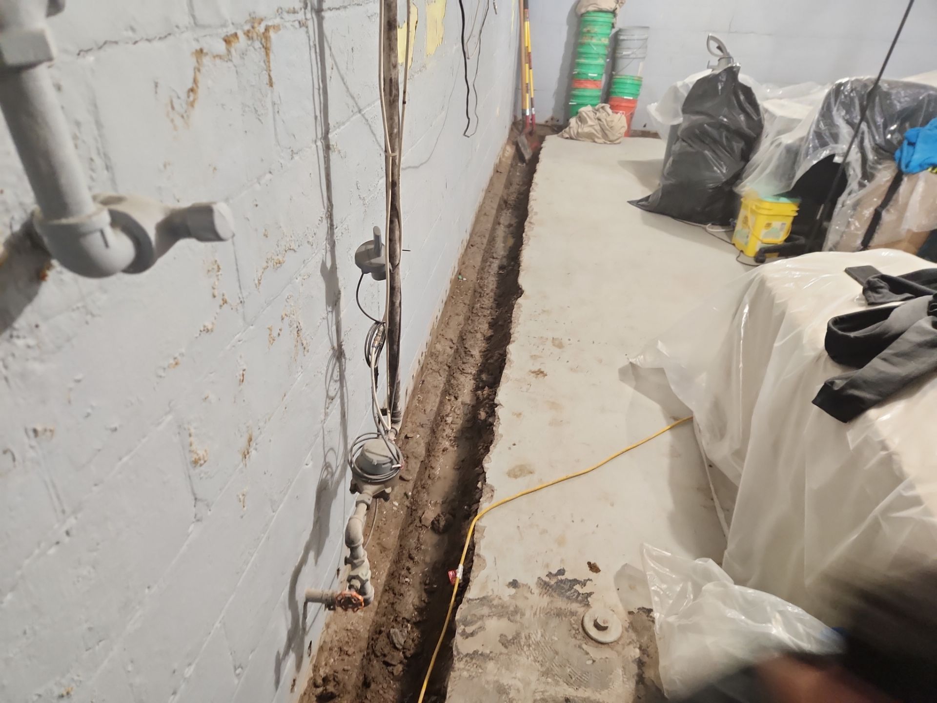 Basement Waterprooring With Vapor Barrier by ACE Waterproofing & Basement Solutions