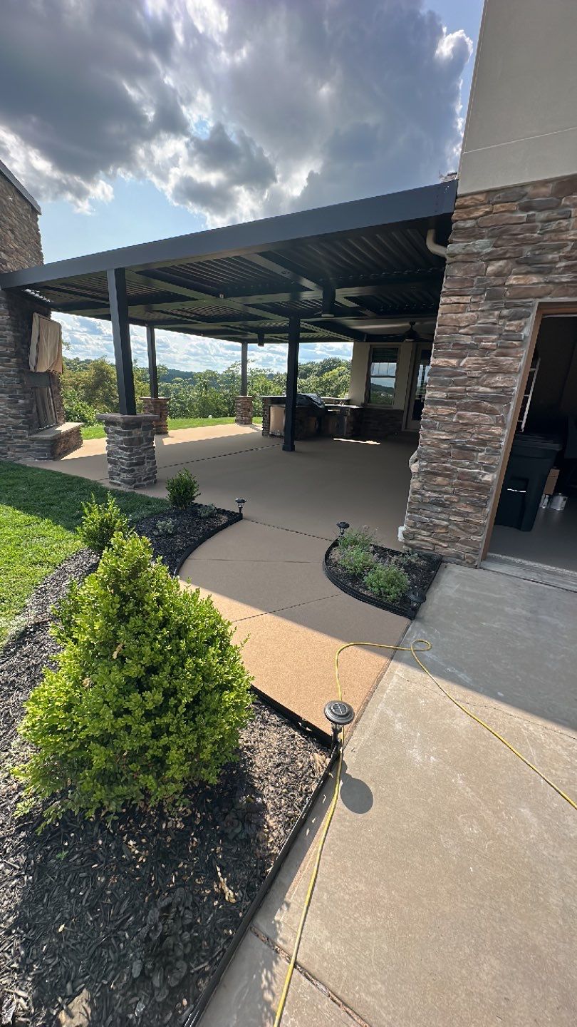 Large Patio + Garage Project in Moon Township by Floors in a Day, Inc