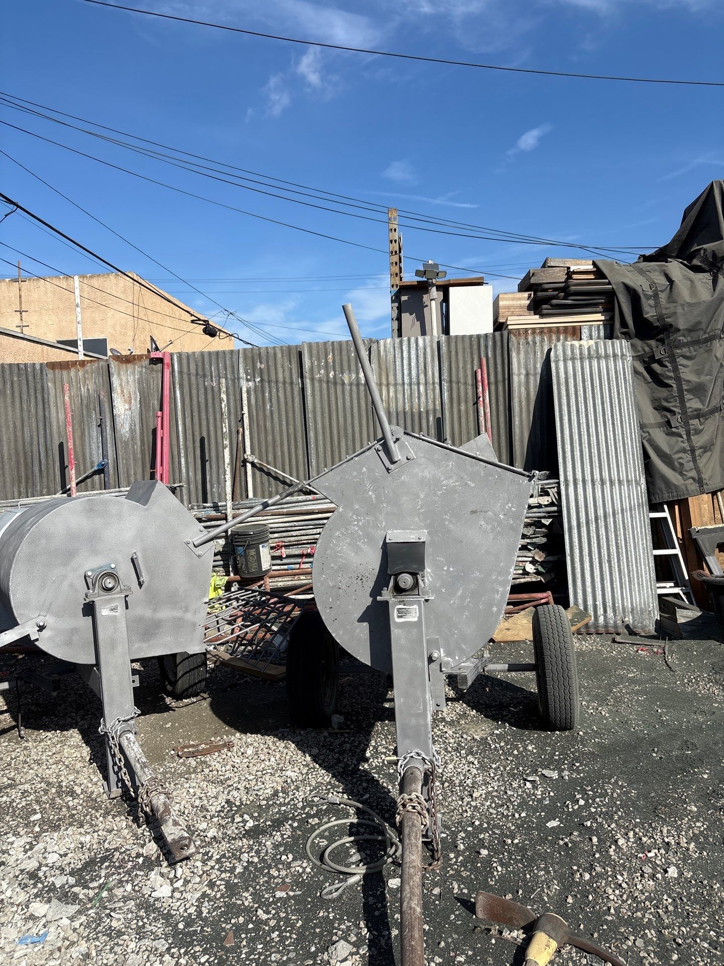 Sandblasting Paint Off Steel Machines In Portland, CA by La Power Washing Inc
