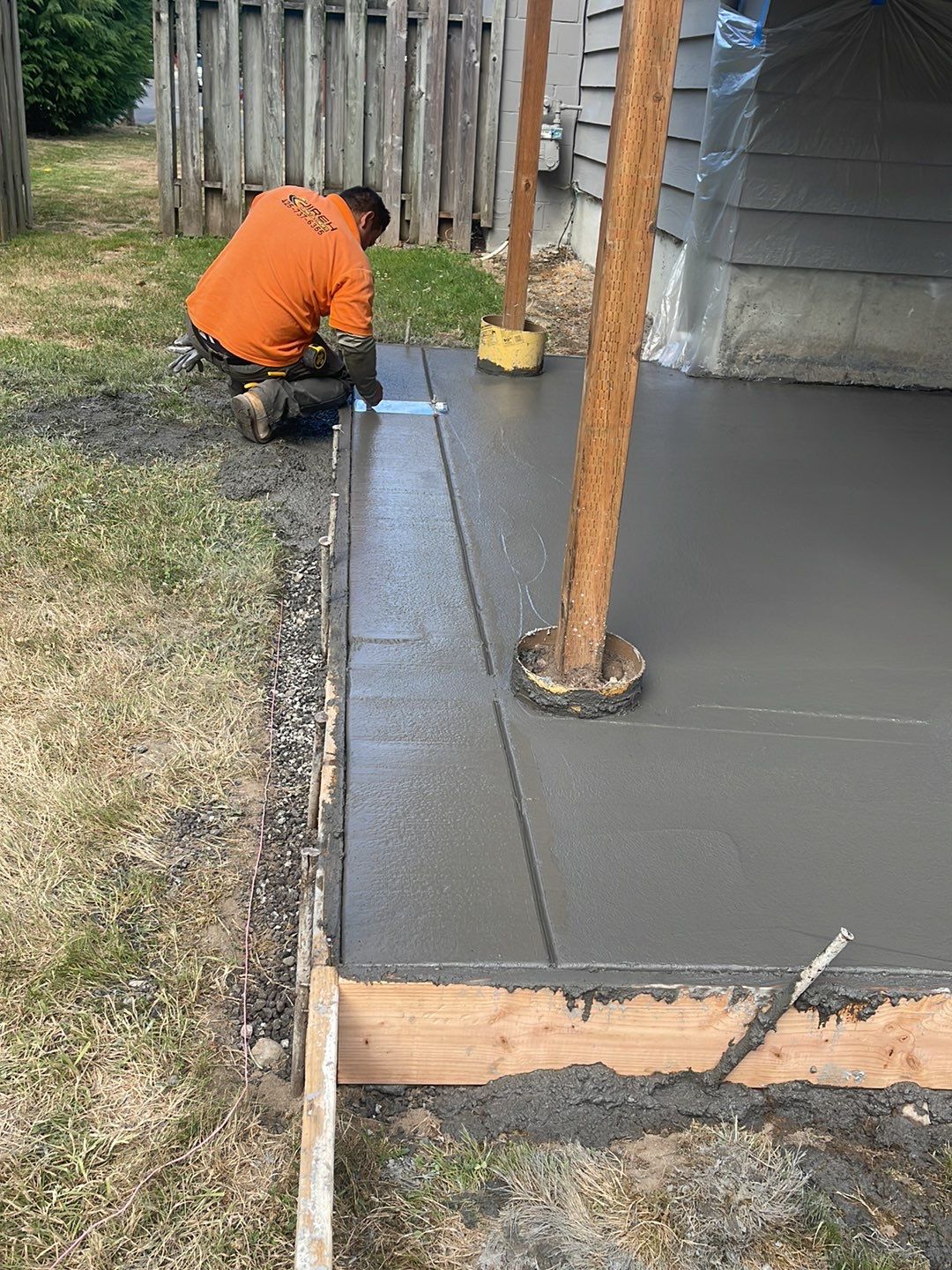 Chris | Stamped Concrete Patio, Walkway & Steps by Jireh Asphalt & Concrete Inc 