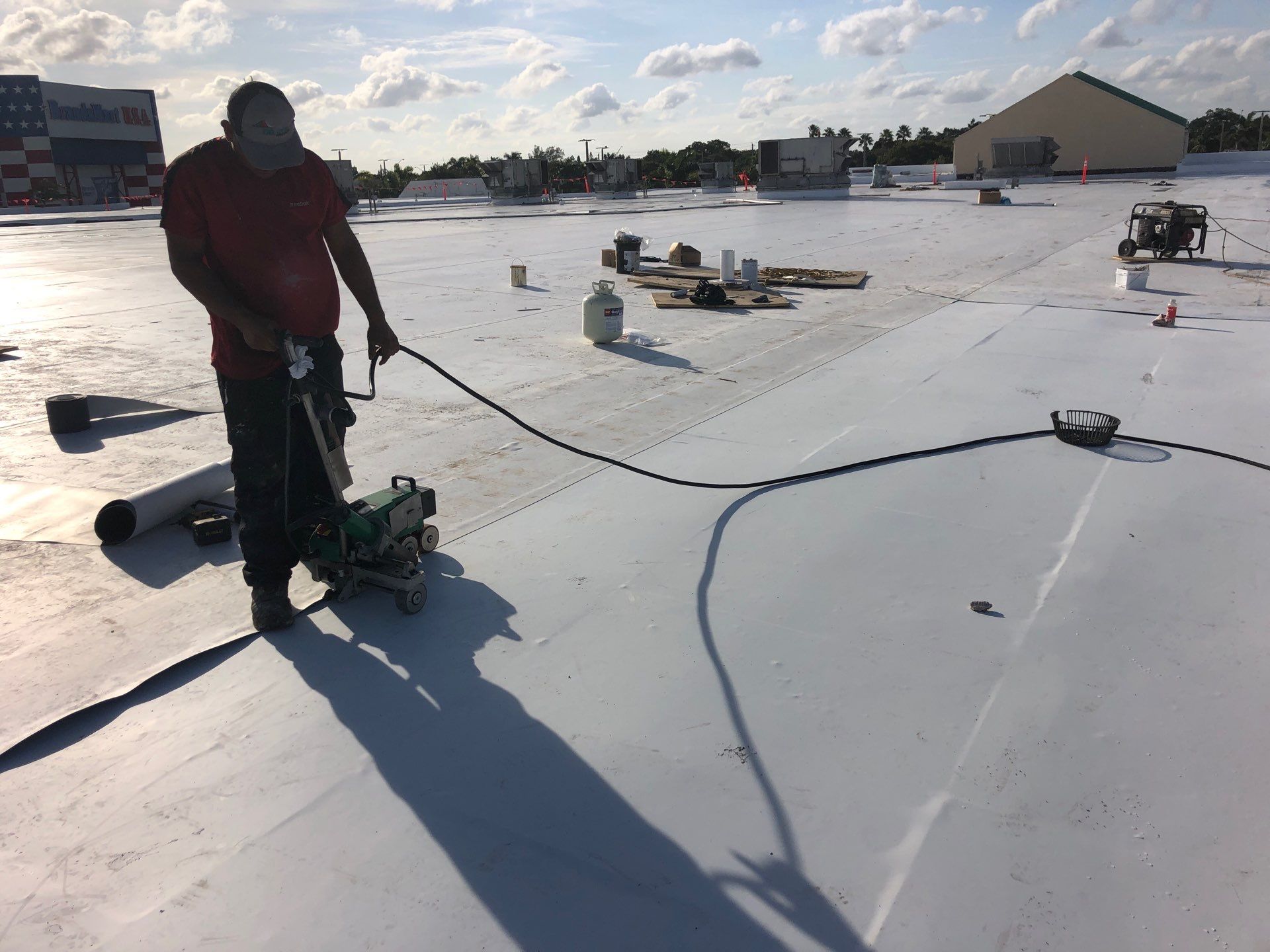Commercial Re-Roof using GAF TPO by First Due Roofing