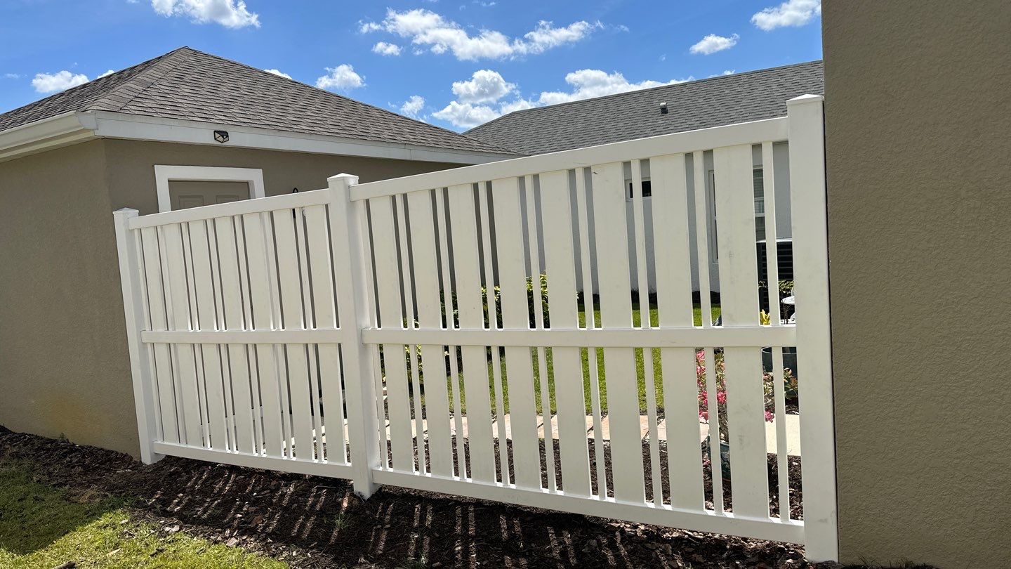 Vinyl Semi Privacy Installation using Vinyl Semi Privacy by Asap fence and gates, LLC