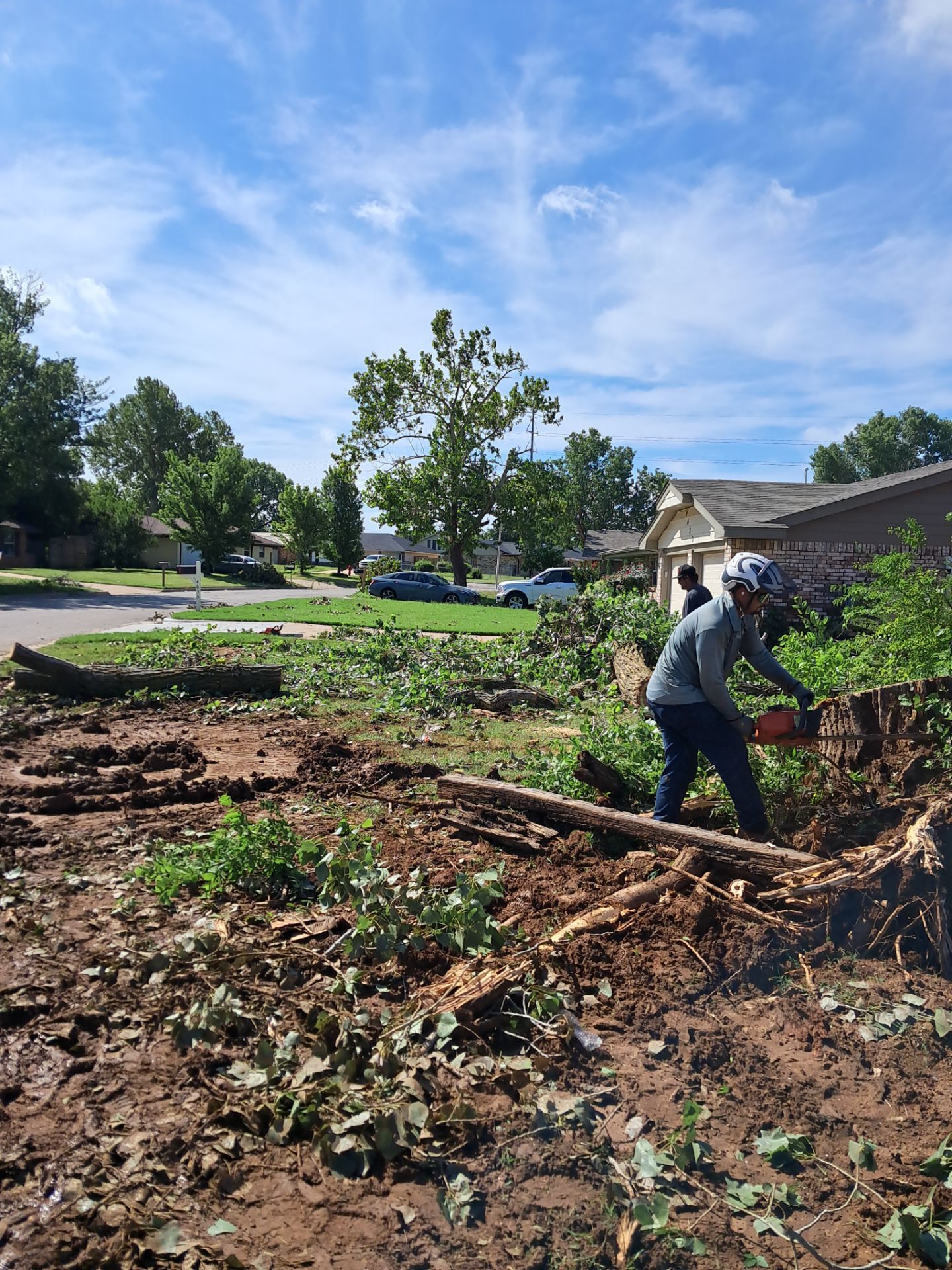 Emergency Tree Removal and Sod Installation Restoration in Lawton by Clays Services Inc
