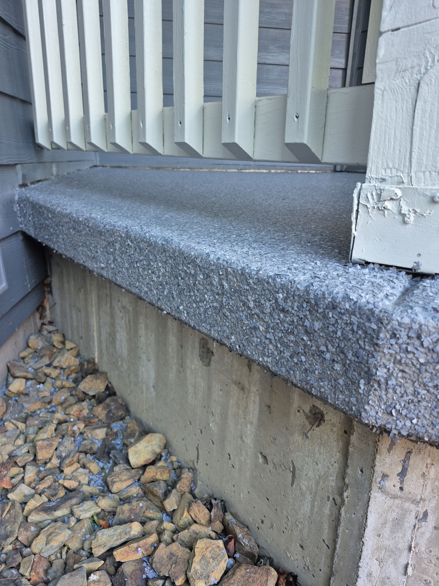 Patio Transformation with Granite 1/4 by Croc Coatings, LLC