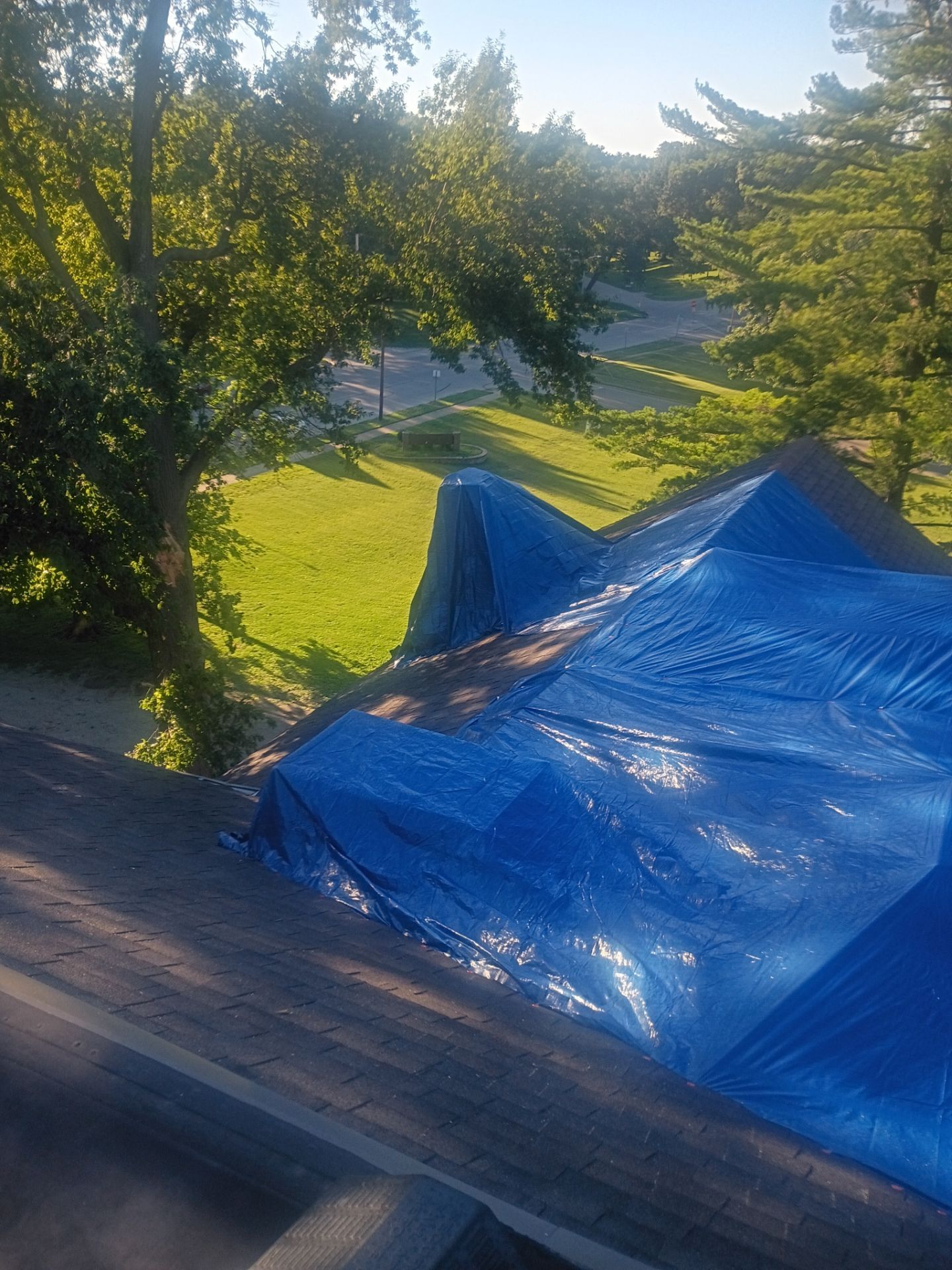 Emergency Roof Stabilization and Tarping for Historic Springfield Mansion by Acosta Angeli Roofing