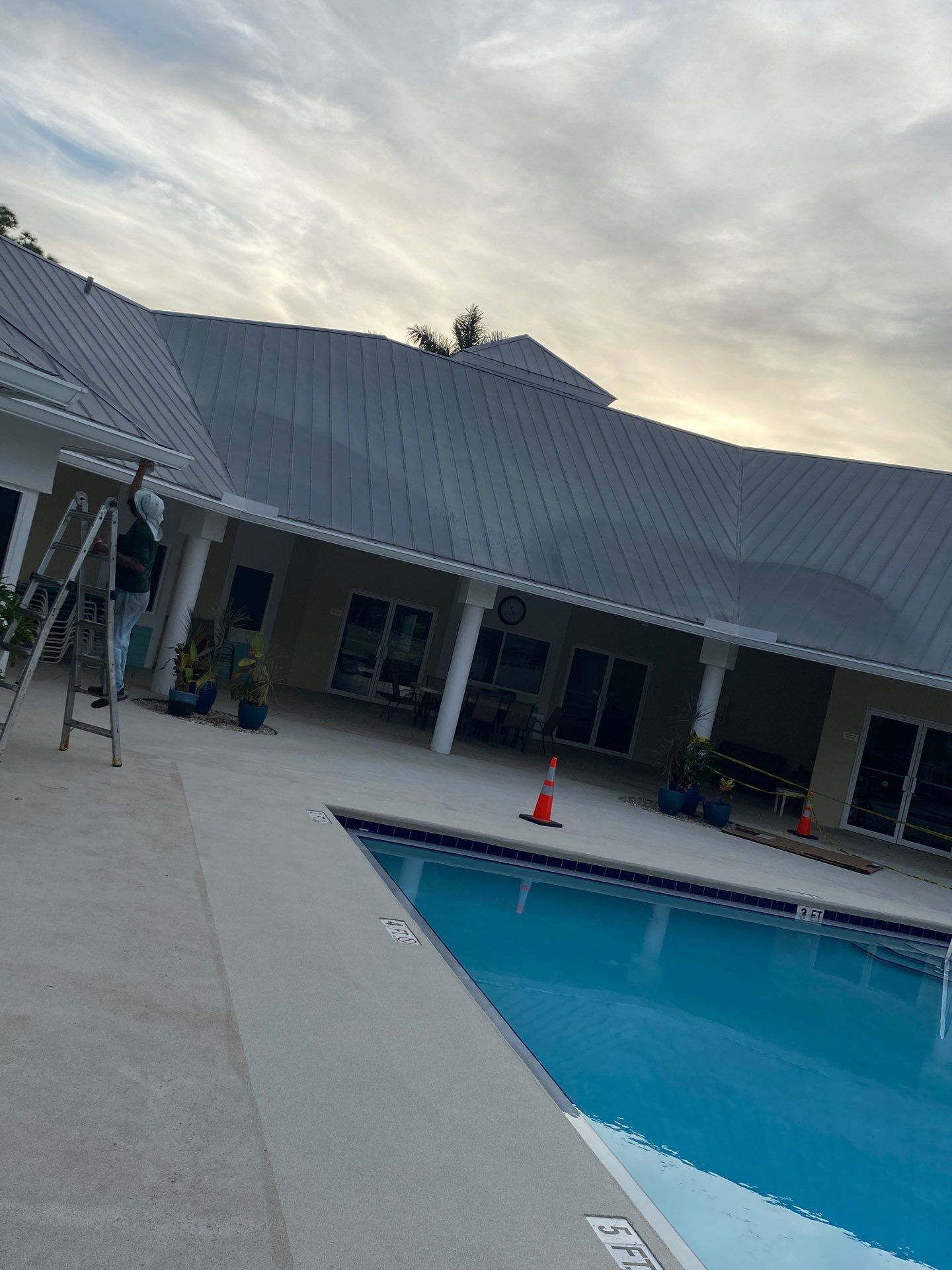 White K-Style Gutters in Fort Myers FL by Gutter Professors