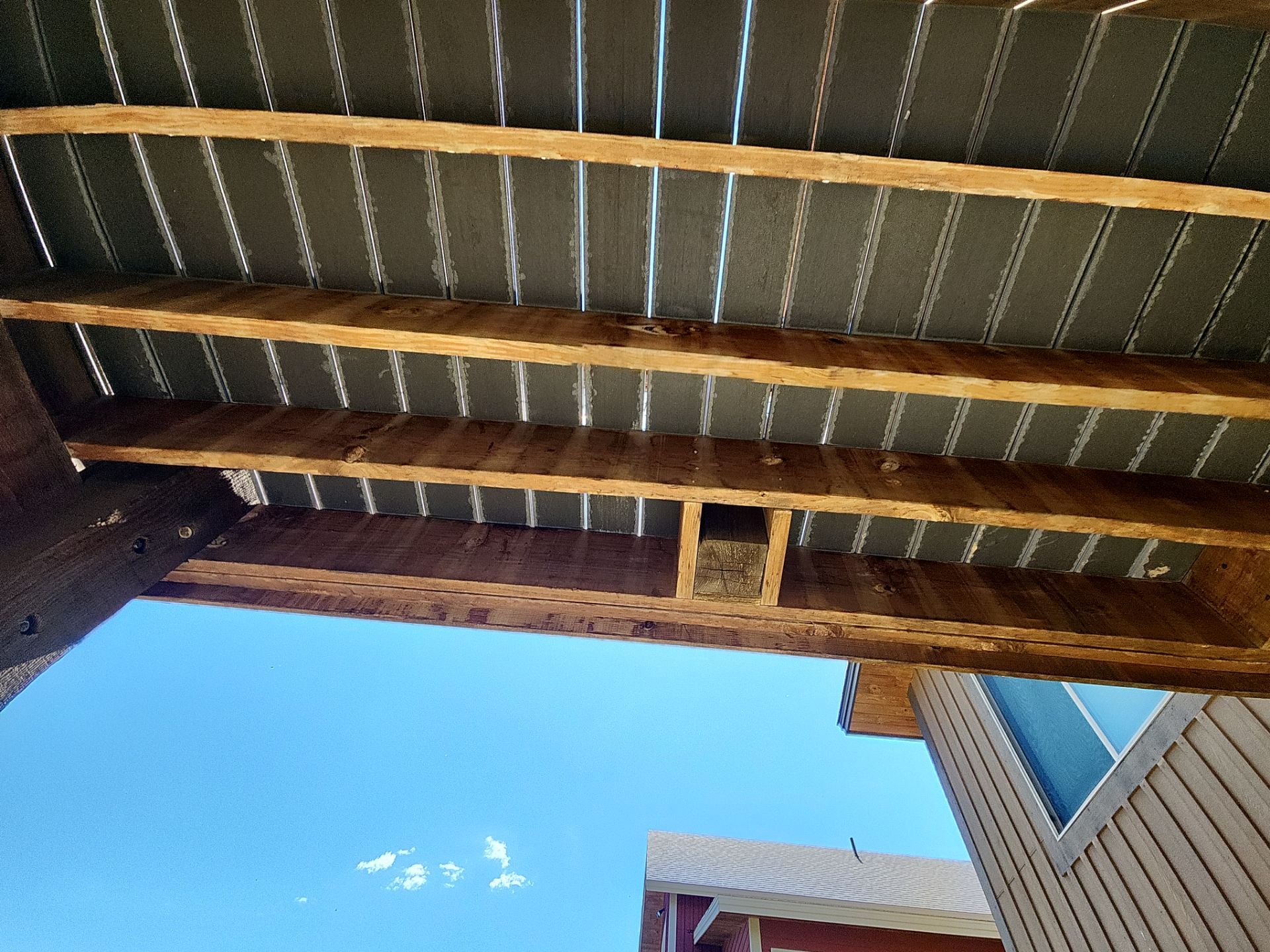Exterior Painting Using Stain by Wheatley Creek Services