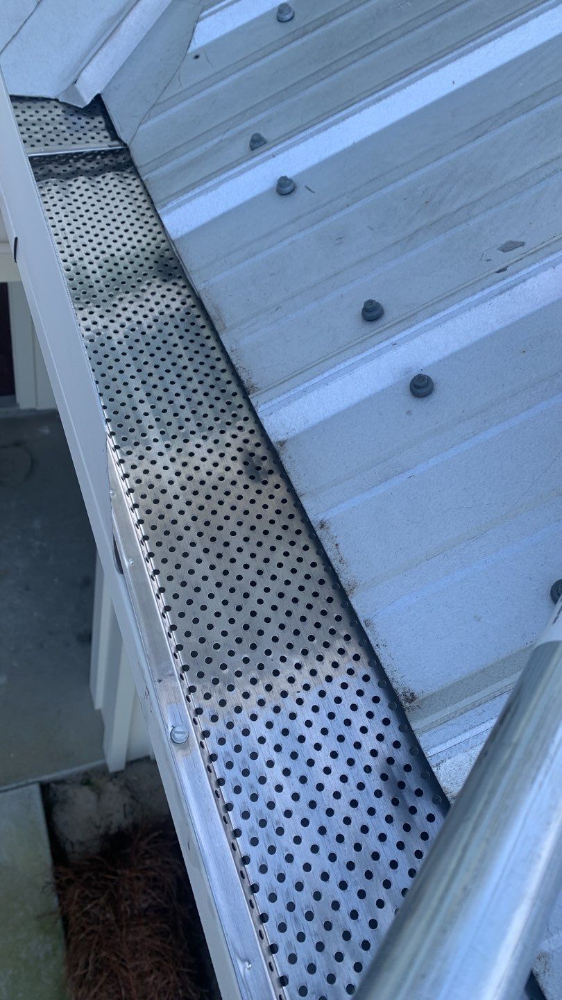 Seamless Gutter Installation Using K-Style Gutters And Gutter Guards by Gutter Professors