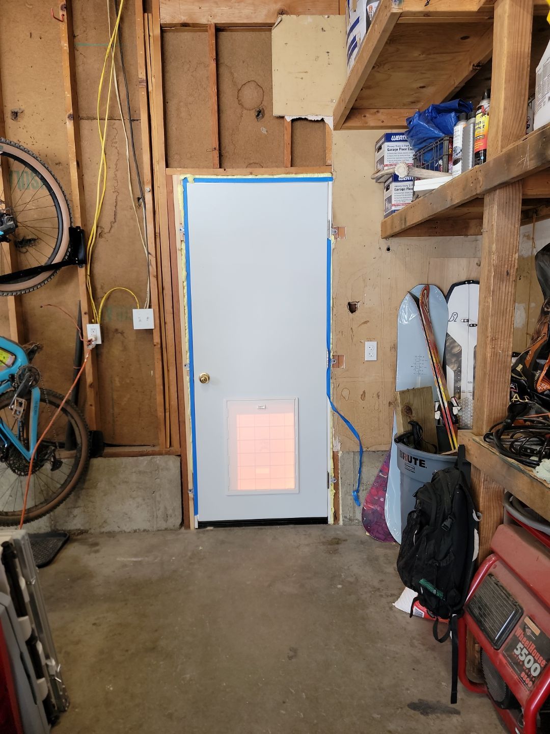 Dog Door and Stairs by Rudd Builders LLC