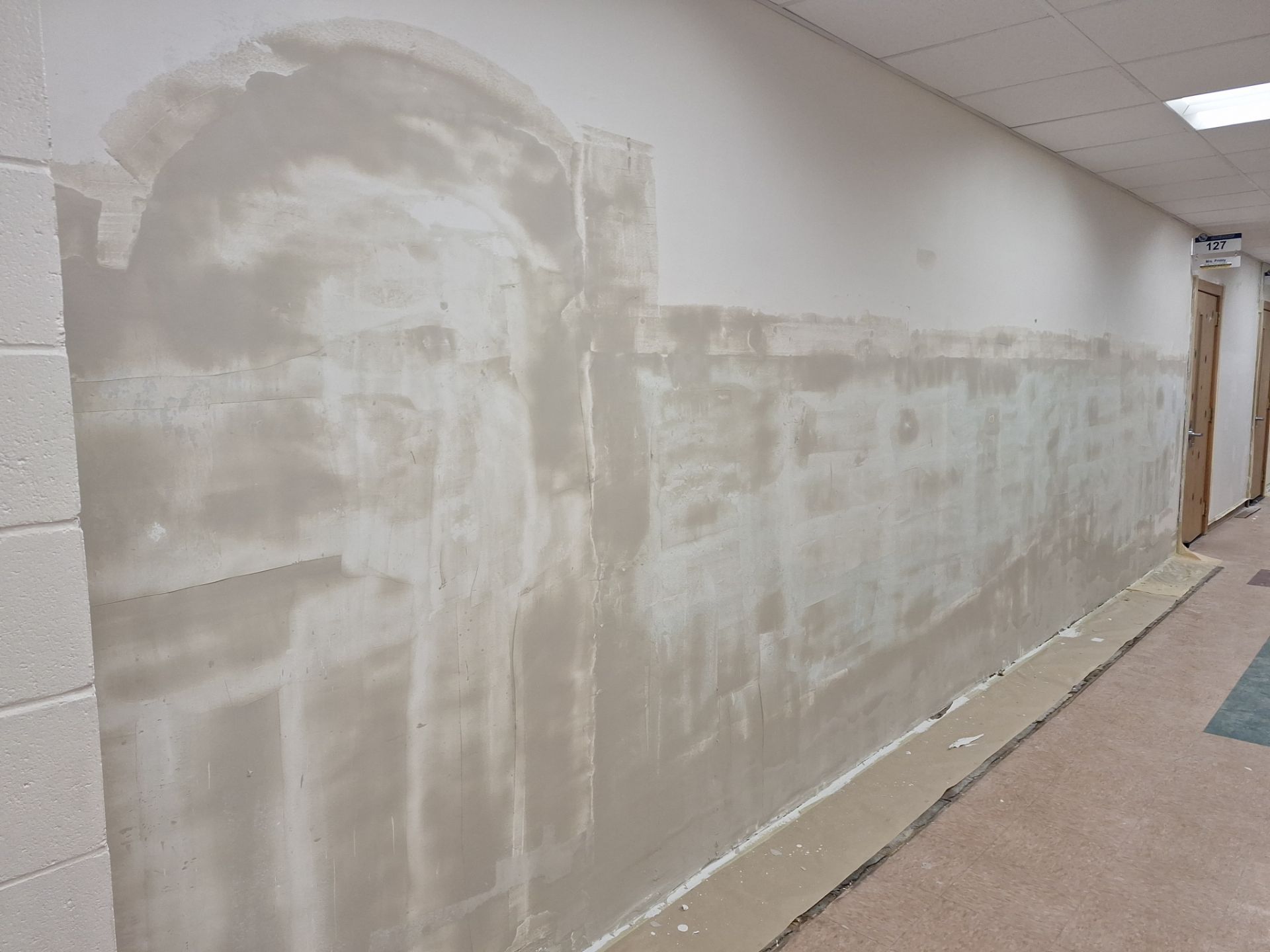 Interior Drywall Patching and repainting for Oakridge School district! by Gordon Painting