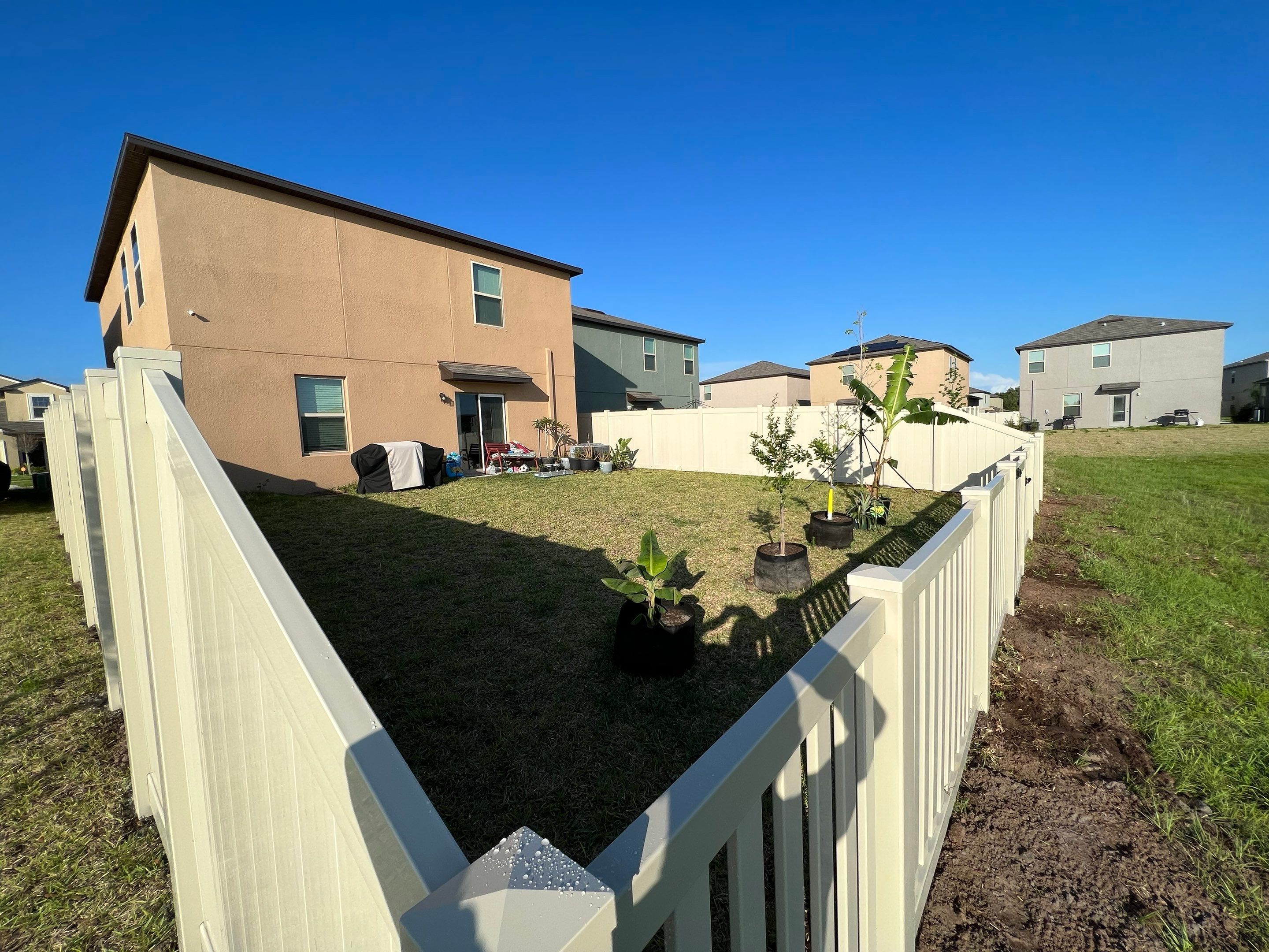Sun City Center, FL 6ft. Tall Tan Vinyl Privacy Fence by Asap fence and gates, LLC