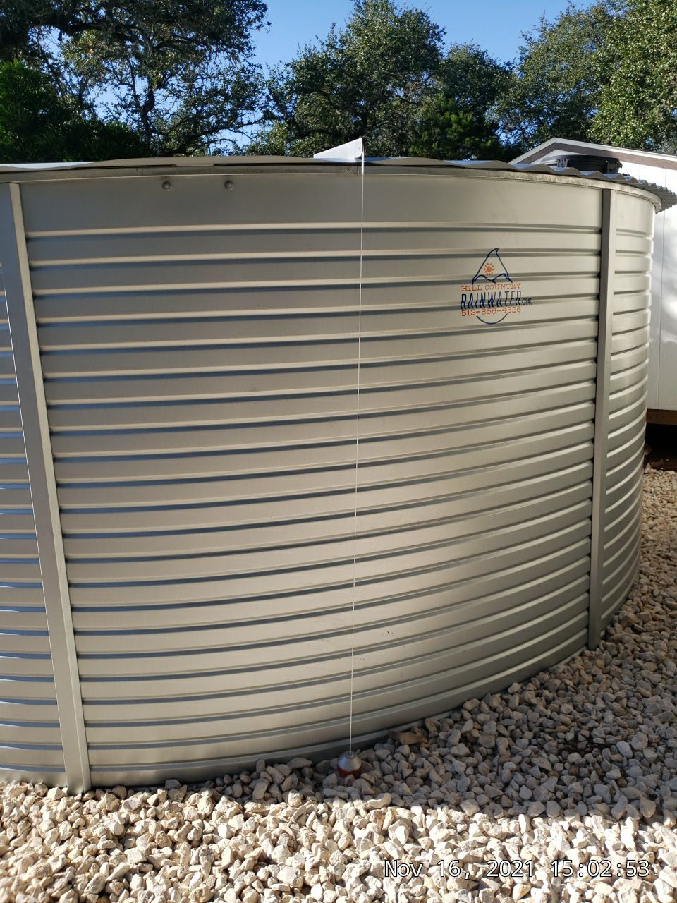 10000 gallons for water security. by Hill Country Rain Water