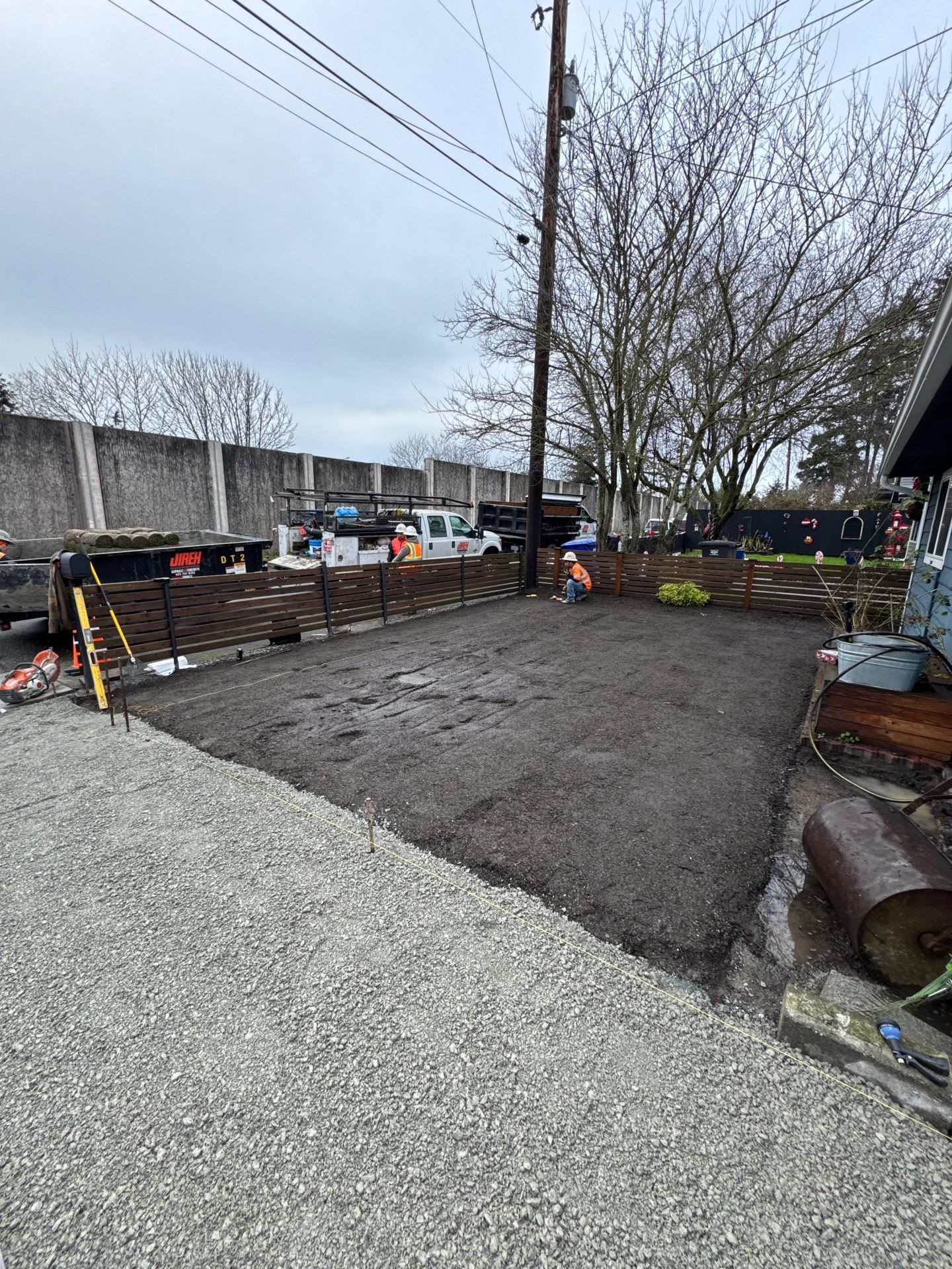 Concrete Driveway & Landscaping Project | Everett by Jireh Asphalt & Concrete Inc 