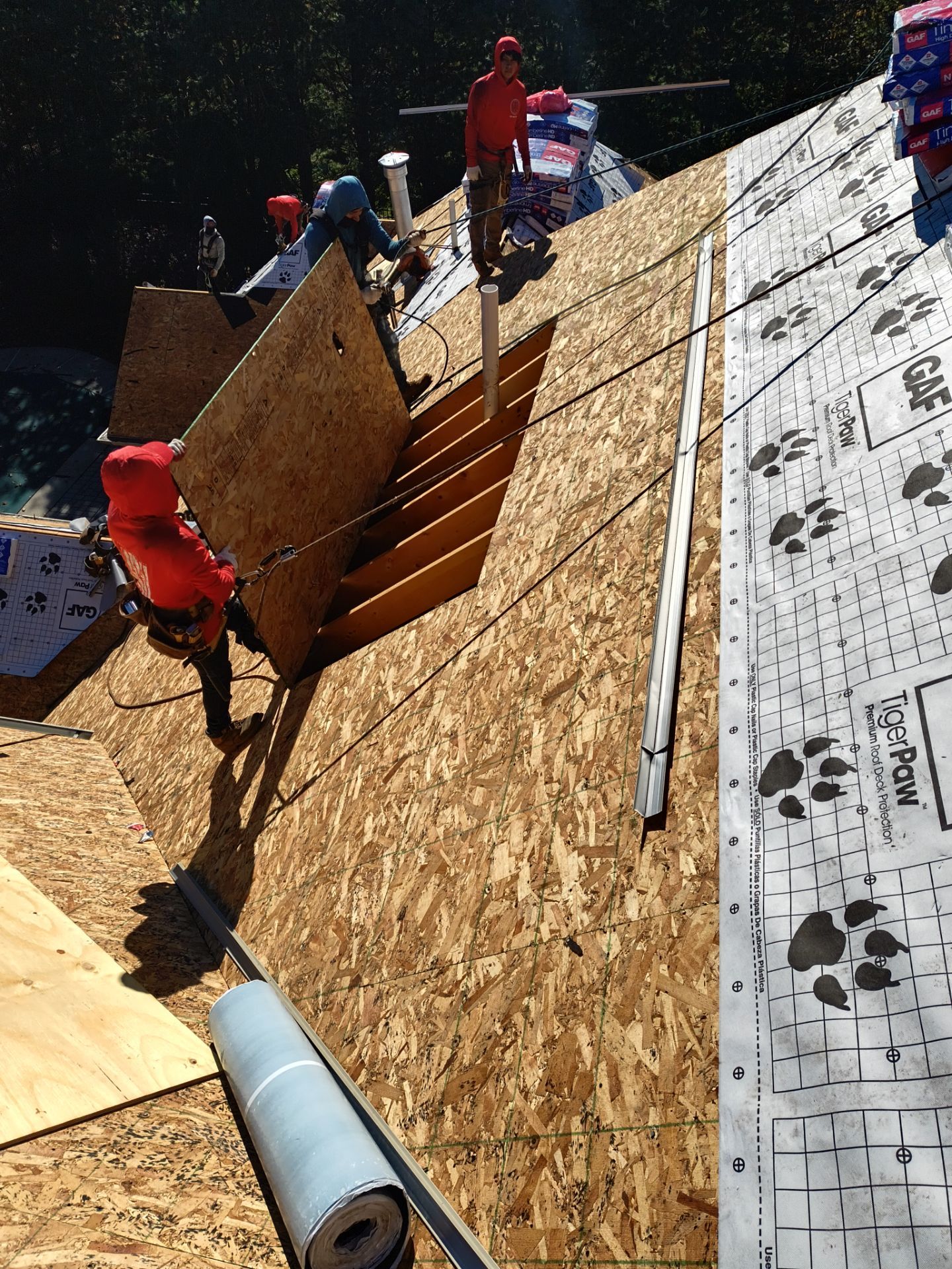 GAF SYSTEM INSTALL WEATHERED WOOD  by Teflon Roofing