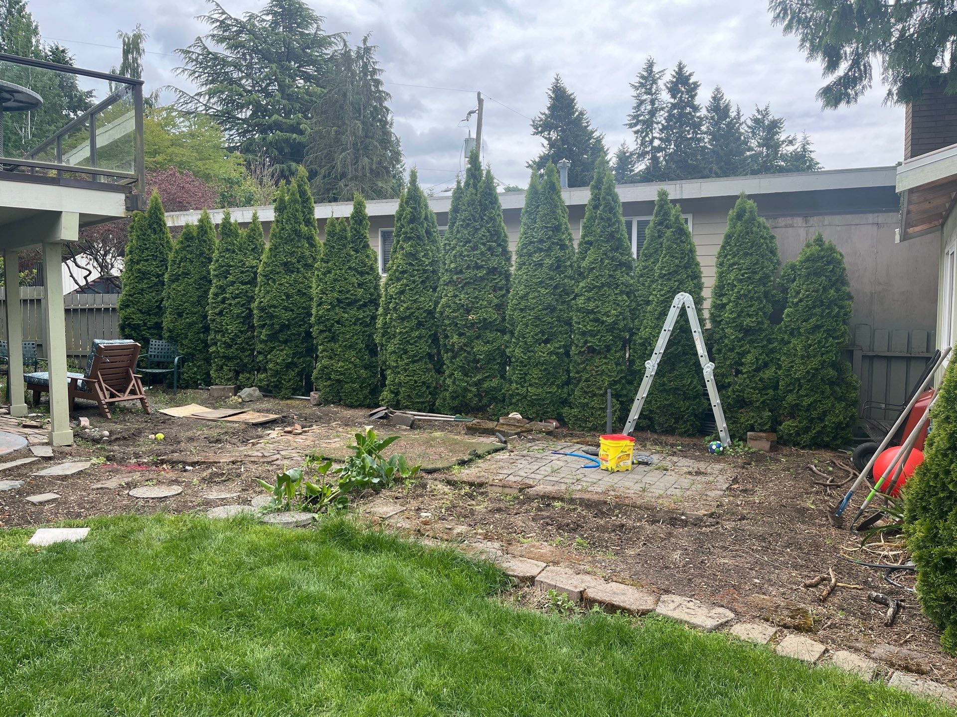 Ashley | Concrete Back Patio by Jireh Asphalt & Concrete Inc 