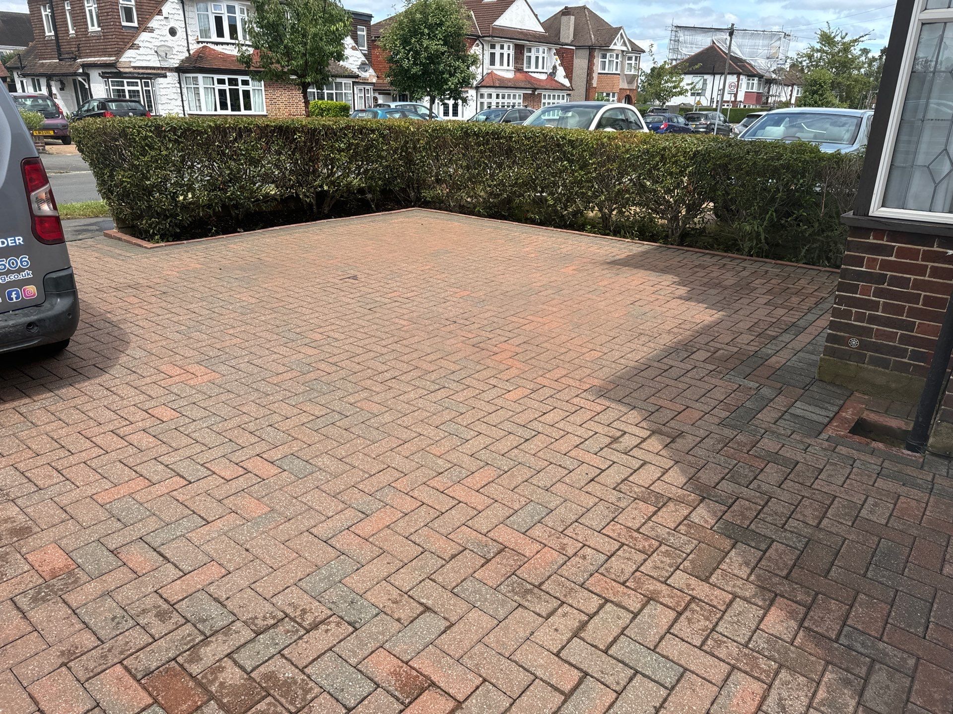 Driveway And Patio Clean using Honda 21lt High Pressure Machine by Ges Exterior Cleaning ltd