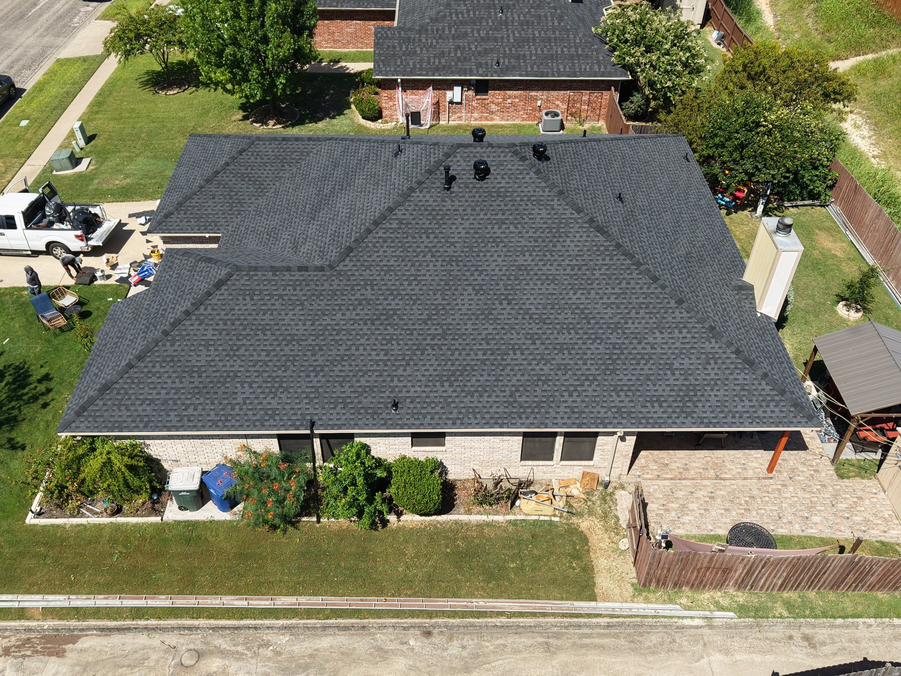 Residential Roof Replacement using GAF - HDZ - Charcoal by Action Exteriors Austin