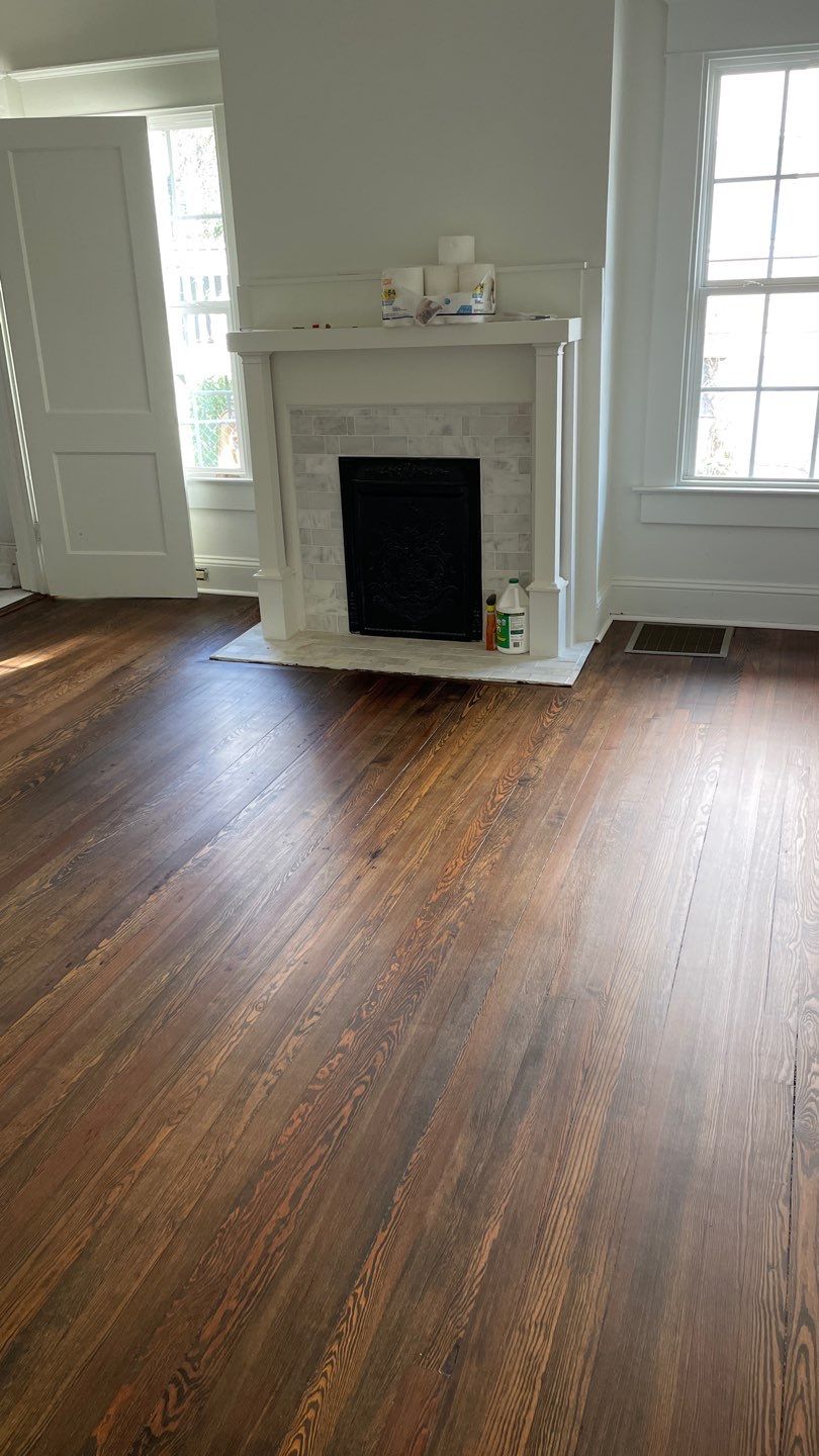 97 Year Old Heart Pine by Footprints Floors of East Atlanta